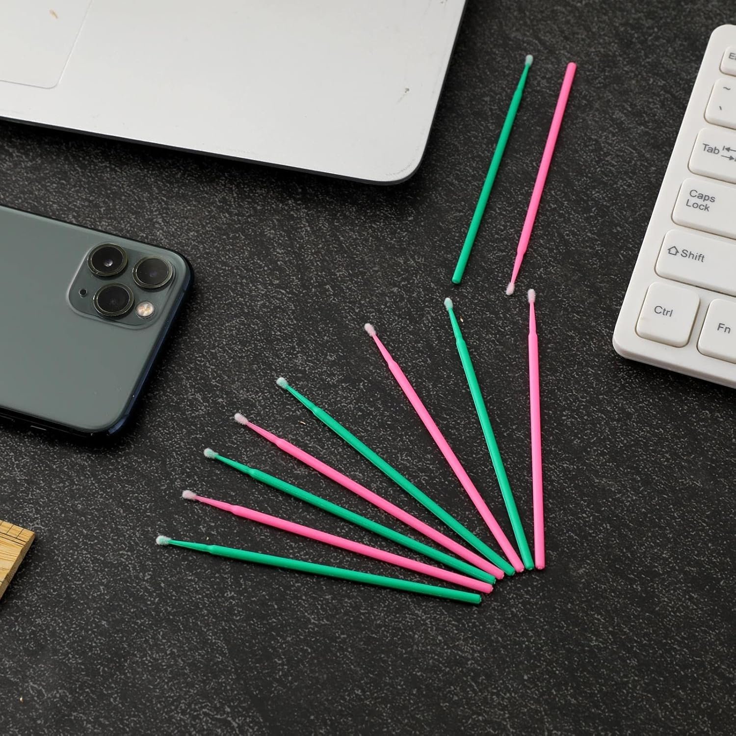 200 Pcs Sewing Machine Cleaning Brushes Tool Kit, Disposable Bendable Pointed Tips Clean Sticks Multi-Purpose Long-Handled Cleaning Swabs for Makeup Cleaning Charging Port Sewing Machine Paint - Image 4