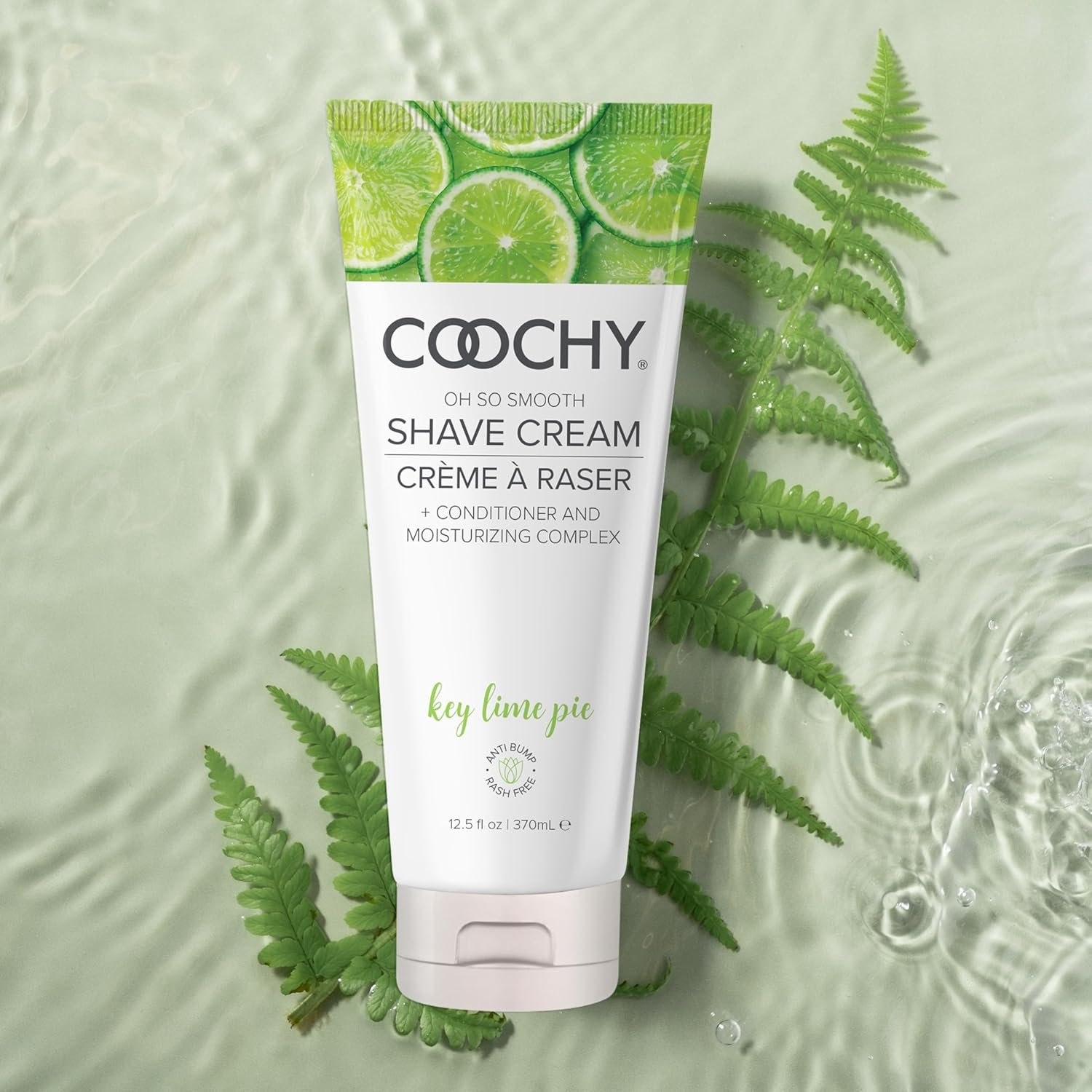 Coochy Shave Cream - Moisturizing Shave Lotion - Gentle Intimate Shaving Cream - For Bikini Area, Underarms, Legs & More - Rash-Free, Hydrating Formula - Key Lime Pie 12.5floz/ 370mL - Image 4