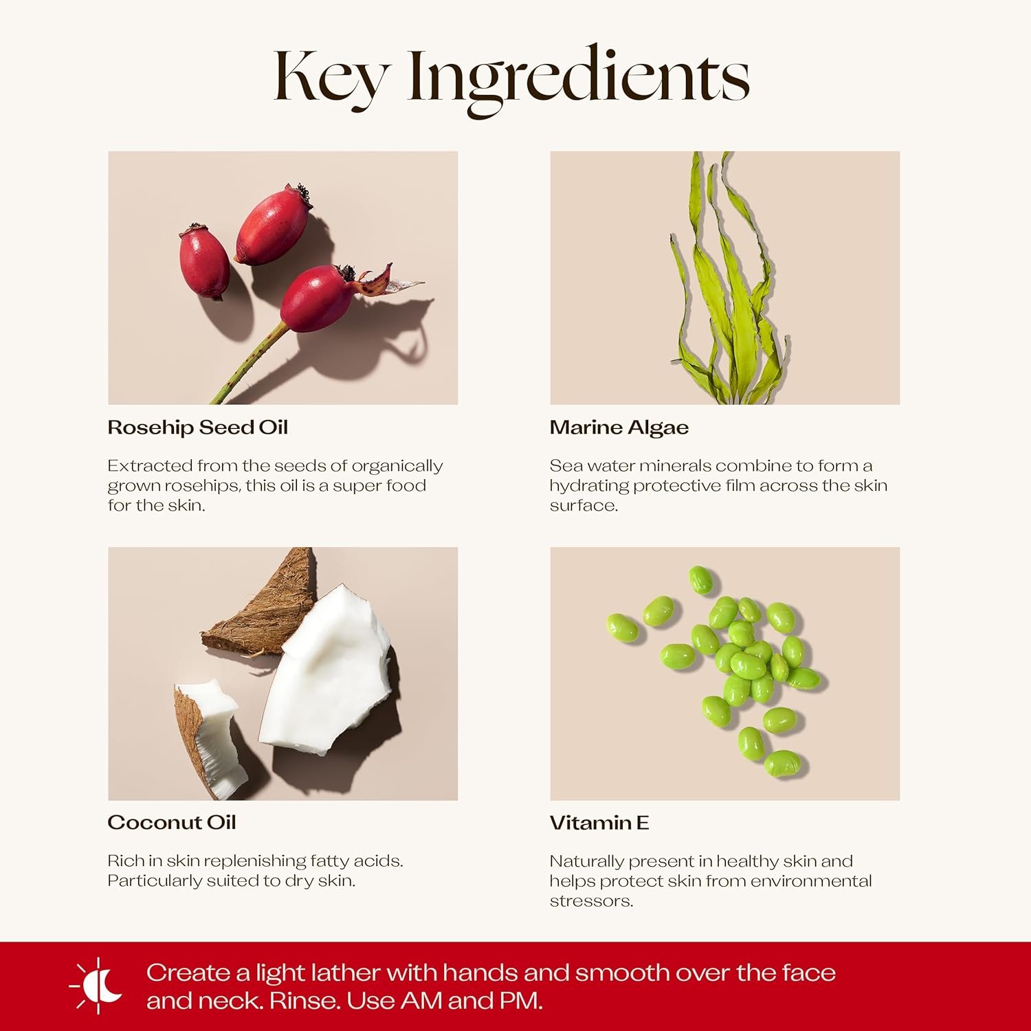 Trilogy Ultra Hydrating Cleansing Bar, Daily Face Wash With Marine Algae, Soap-Free, pH Balanced, 2.82 fl oz - Image 5