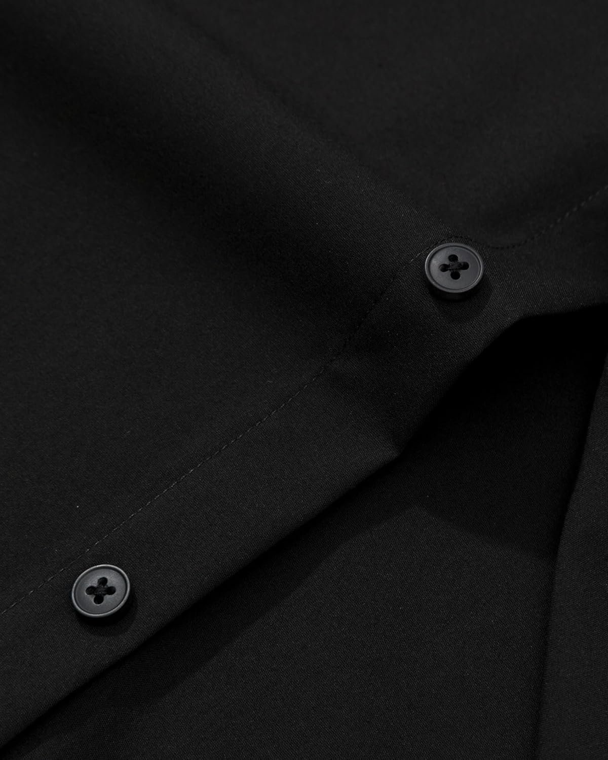 Alimens & Gentle Men's Dress Shirt Regular Fit Stretch Stain Shield Long Sleeve Solid Business Wedding Button Down Shirts - Image 6