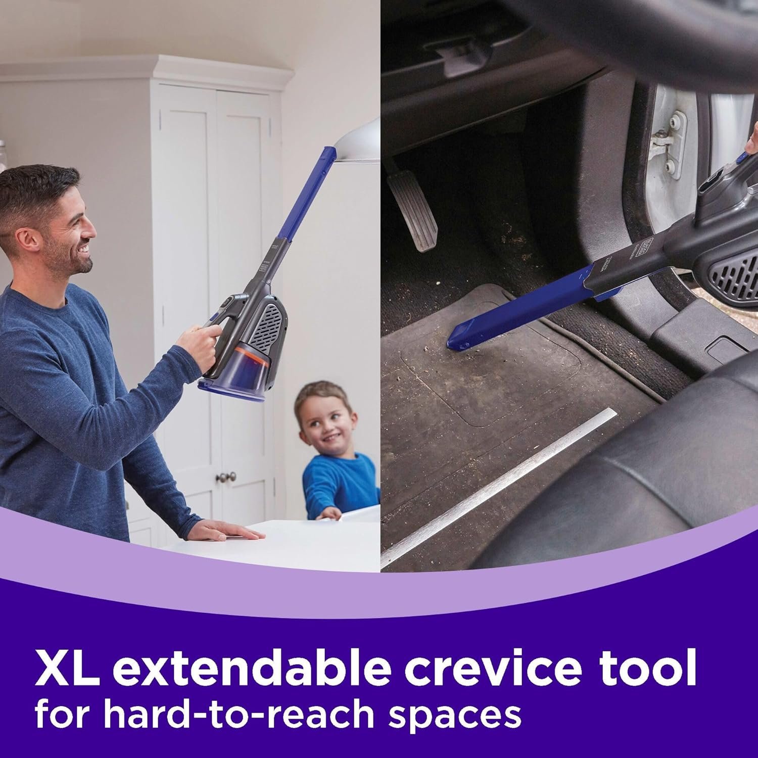 BLACK+DECKER dustbuster furbuster AdvancedClean+ Cordless Pet Handheld Vacuum, Home, Pet and Car Vacuum (HHVK515JP07) - Image 8