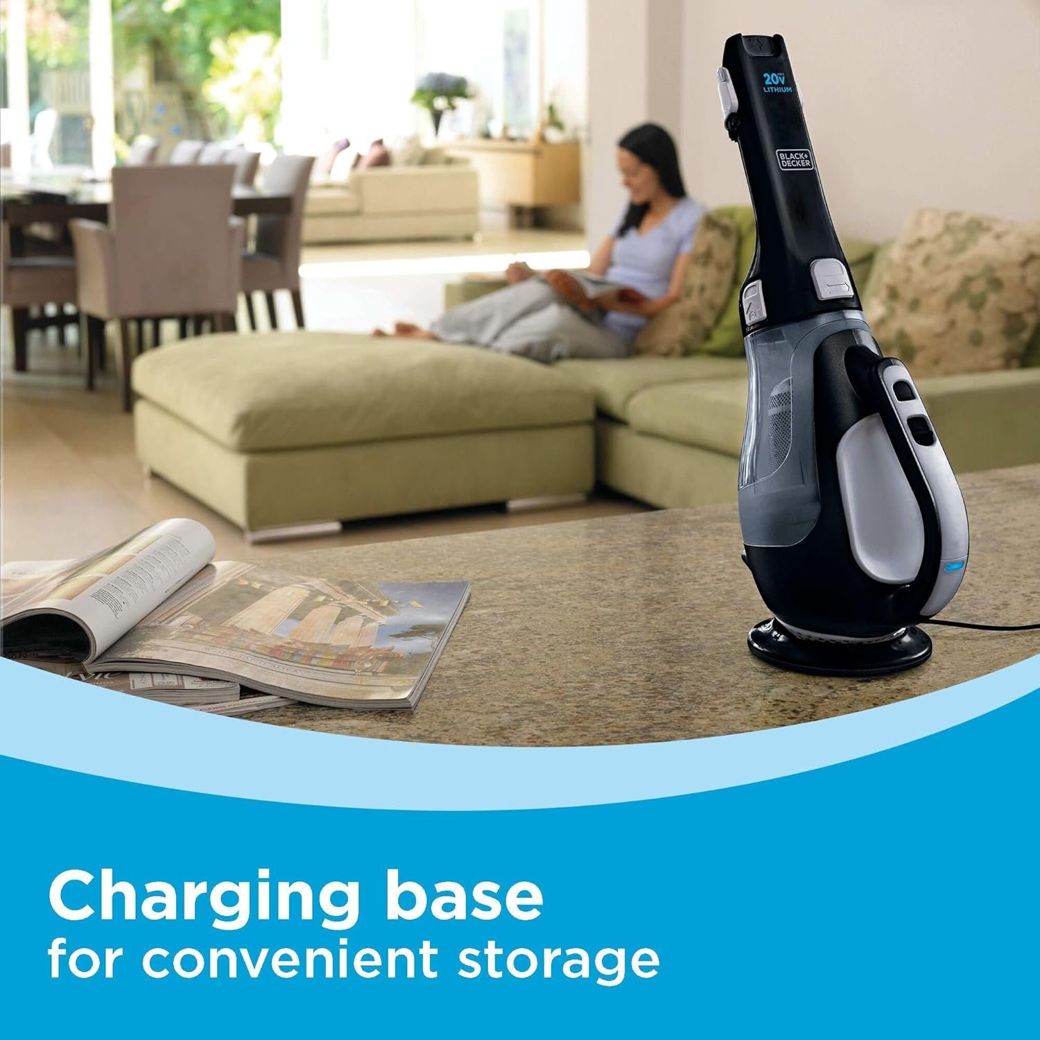 BLACK+DECKER dustbuster 20V Cordless Handheld Vacuum, Powerful Suction, Home and Car Vacuum (BDH2000L) - Image 10