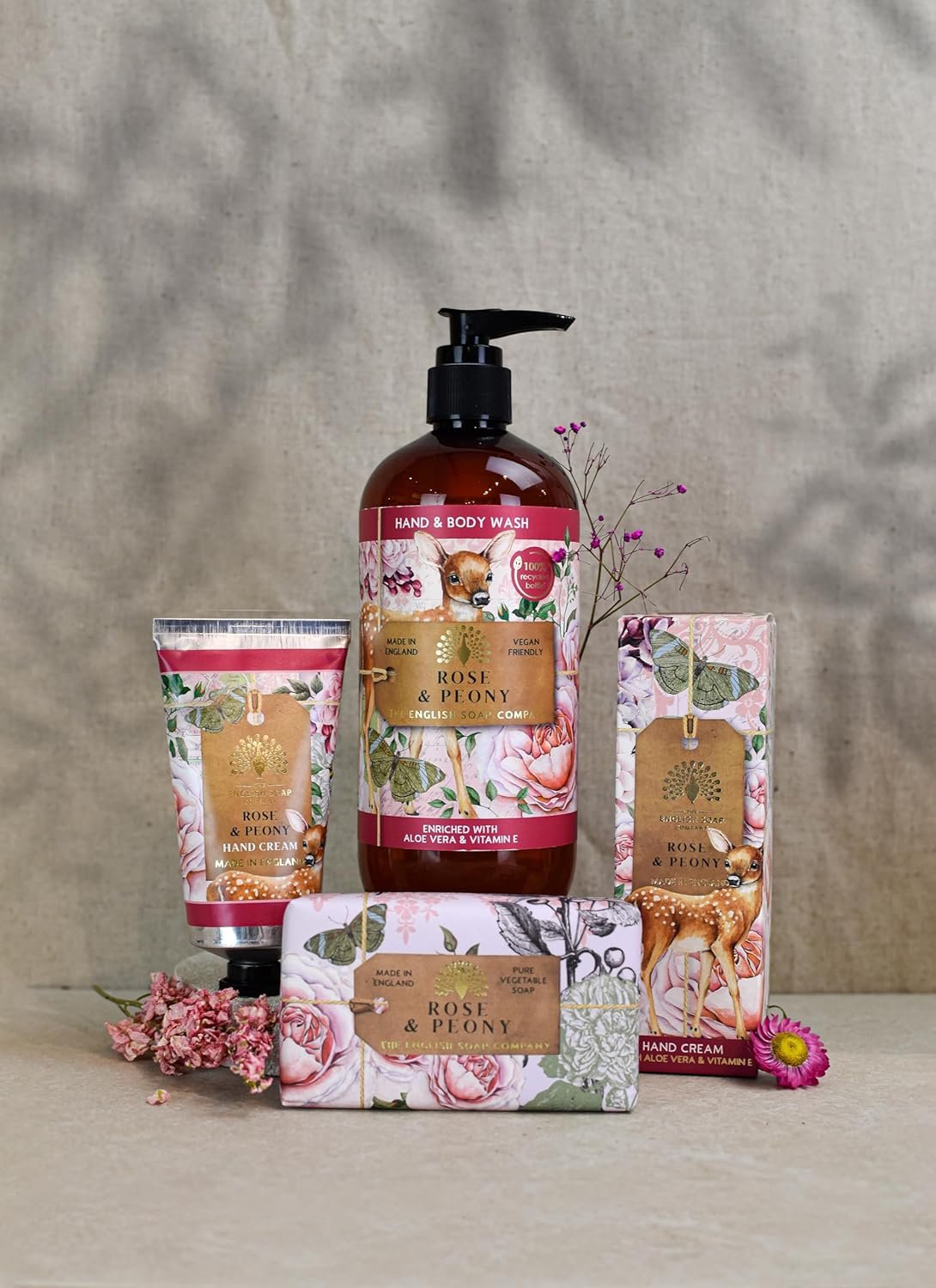 The English Soap Company Anniversary Hand Cream, Luxury Rose Hand Cream, Moisturising Hand Cream for Men & Women, Rose & Peony Scent 2.54 fl oz - Image 6