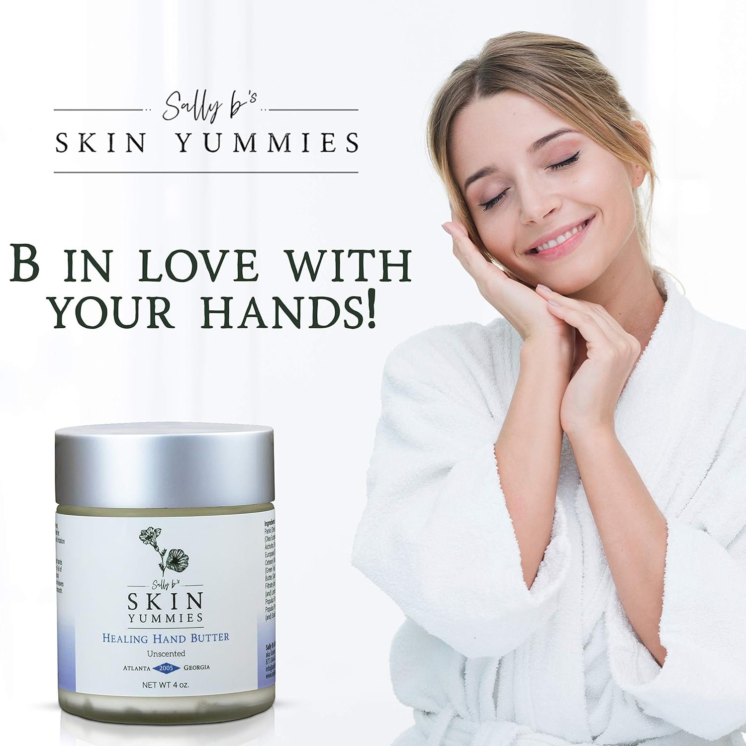 Sally B’s Lavender Hand Cream – Hydrating & Nourishing Formula for Dry Skin – Shea Butter, Jojoba & Olive Oil – EWG Verified – 4 oz - Image 5