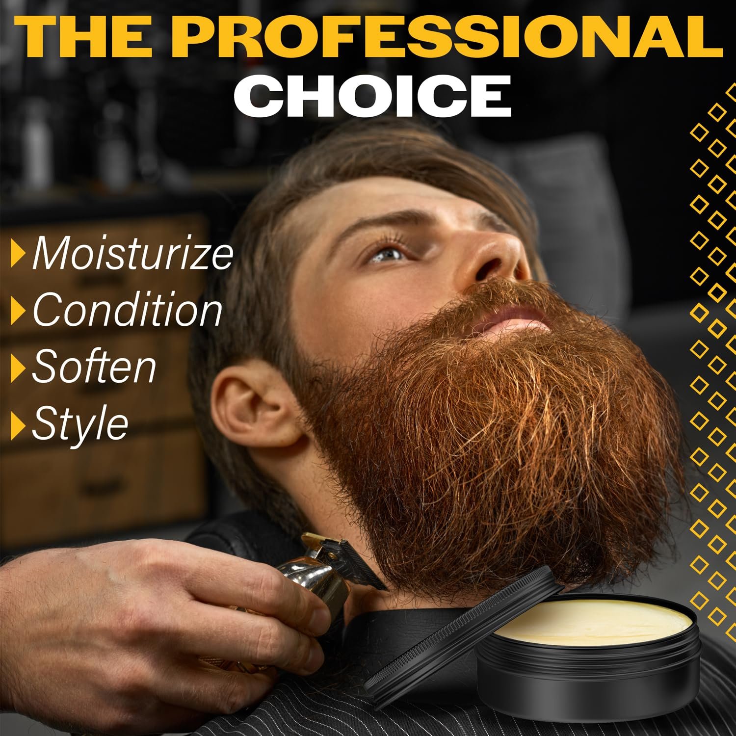 Hair Illusion MAXIMUM POTENCY BIOTIN Beard Balm For Beard Growth And Softening, Black - Image 6