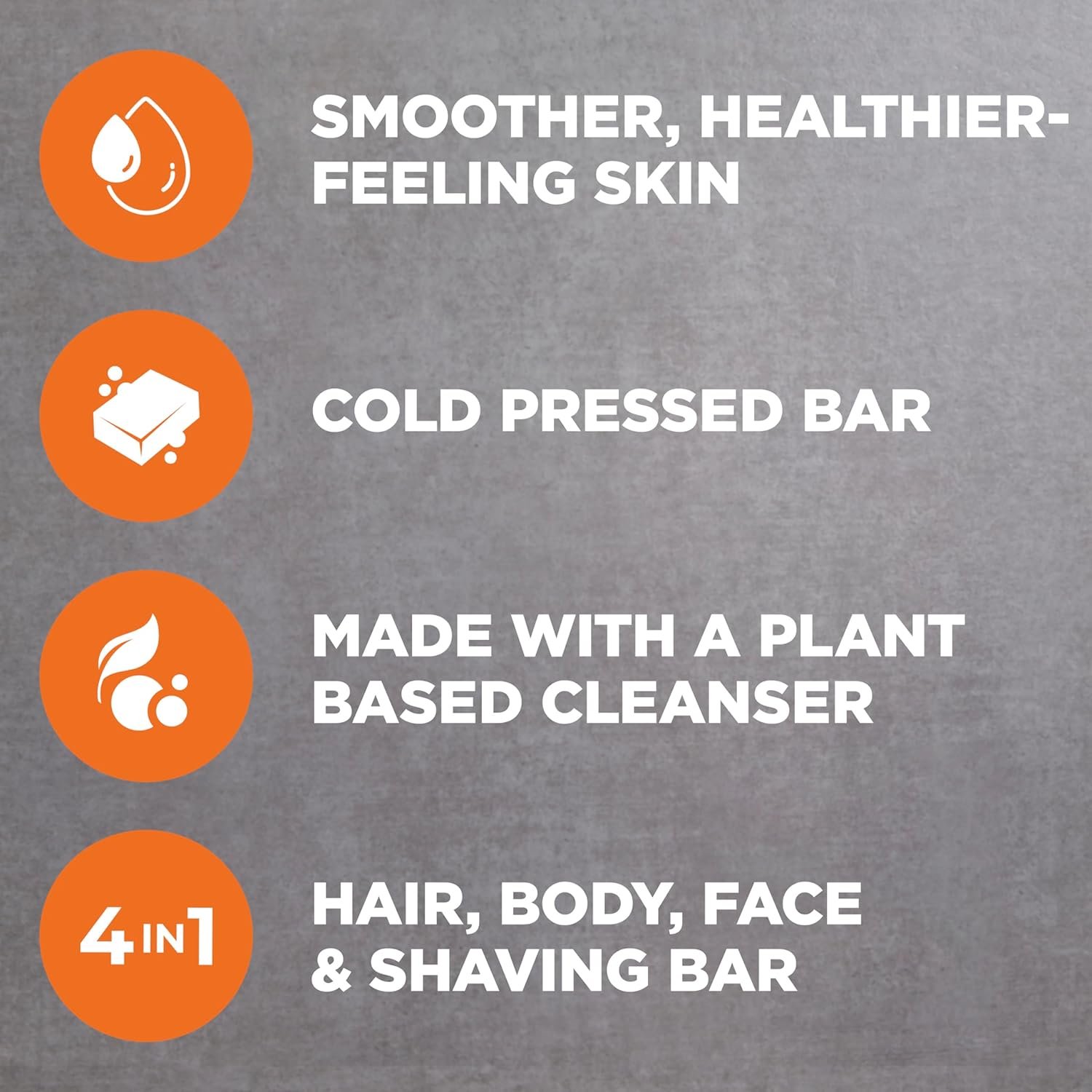 DOVE MEN + CARE Cleansing Bar Soap Blood Orange + Sea Salt 4 Bars to Rebuild Skin in the Shower, a 4in1 Hair, Body, Face & Shaving Bar with Plant-Based Cleanser and Natural Oils 5 oz - Image 5