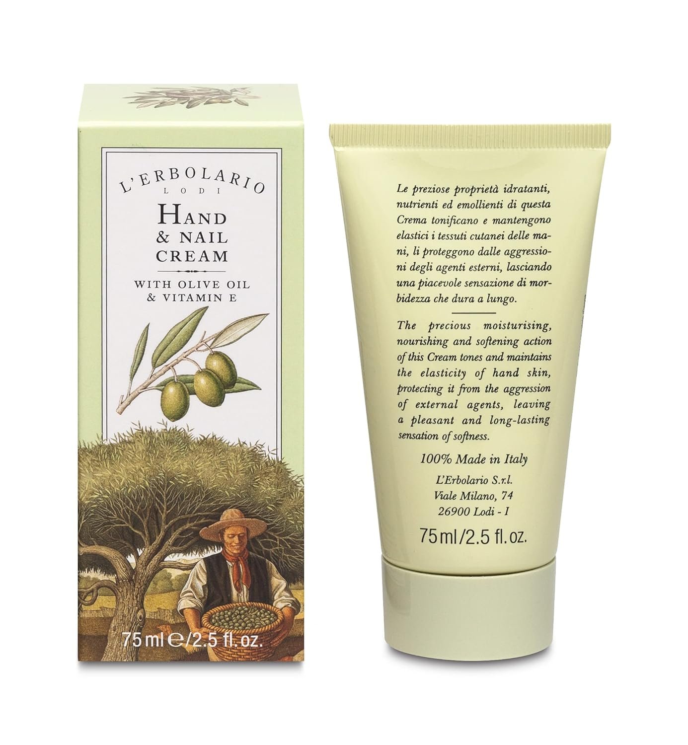 L'Erbolario Hand and Nail Cream - Moisturizing Hand Lotion for Women and Men with Shea Butter - Hand Cream for Dry Hands and Fragile Nails - 2.5 oz - Image 6
