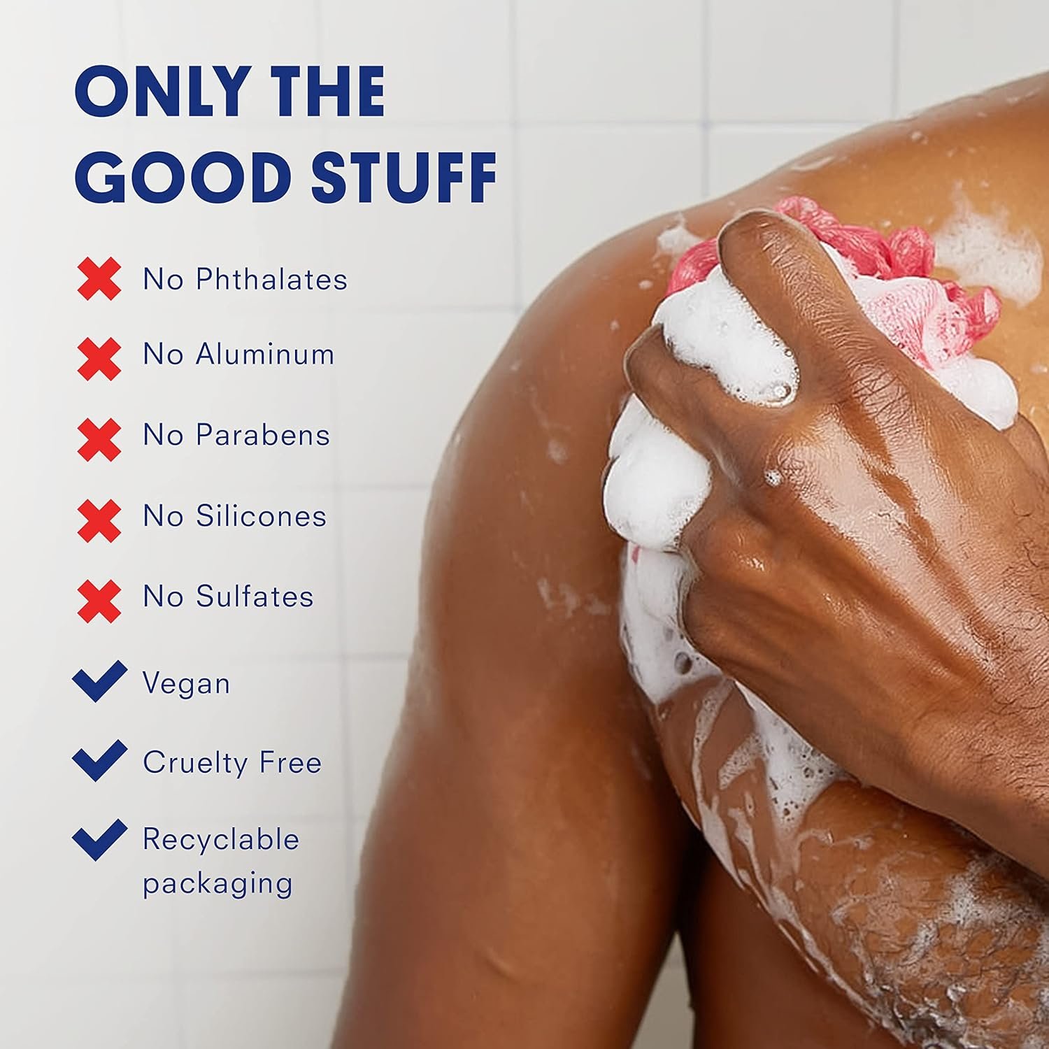 Huron Men’s Moisturizing Body Wash - Clean & Woody Scent of Sandalwood, Black Pepper, Cedarwood, & Amber - Made With Coconut Oil, Vitamin E & Witch Hazel - Vegan, Cruelty-Free - 12.2 fl oz - Image 7