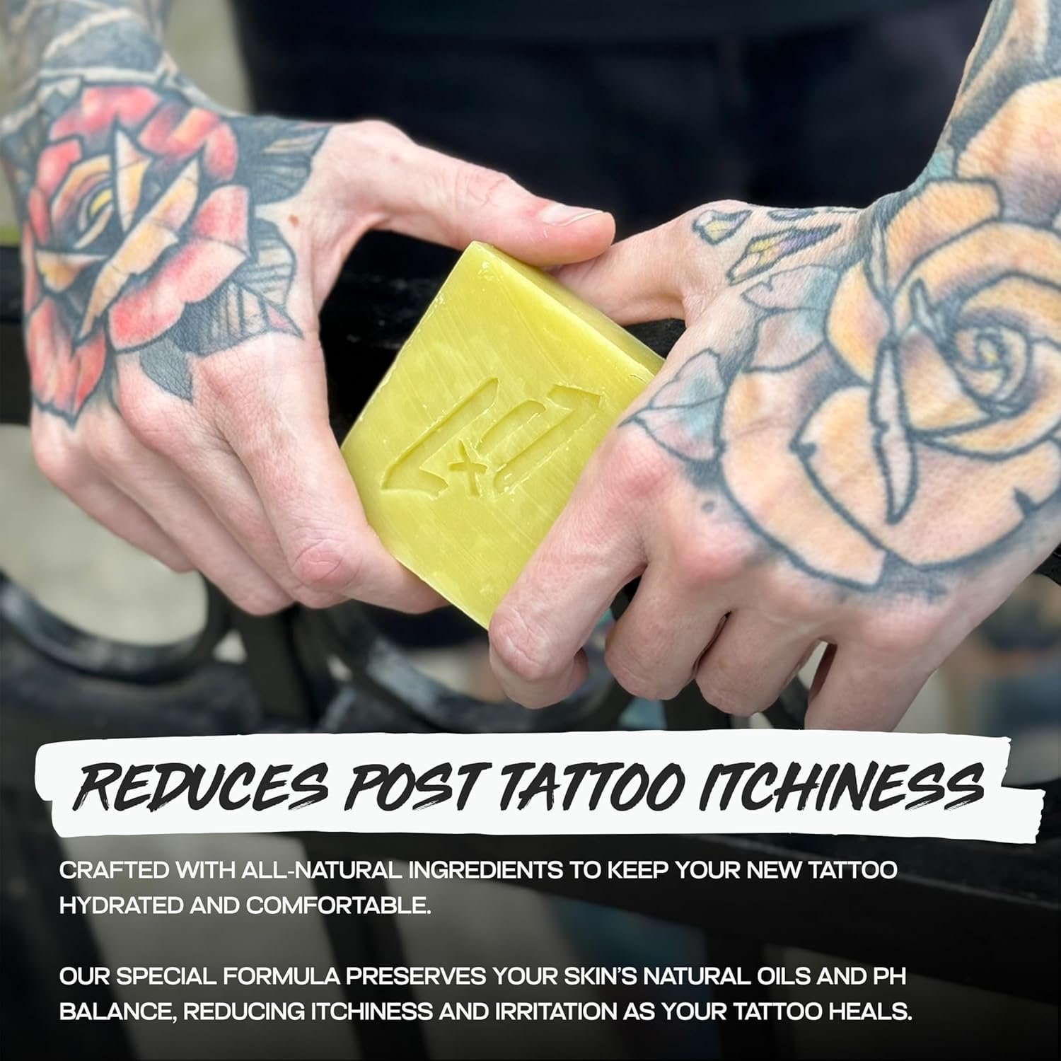 Tattoo Aftercare Soap Gentle Formula for Care, Cleansing and Healing of New Tattoos Unscented Natural Sea Buckthorn Hemp and Shea Butter Soap Bar For All Skin Types 4oz Bars 3 Pack - Image 7