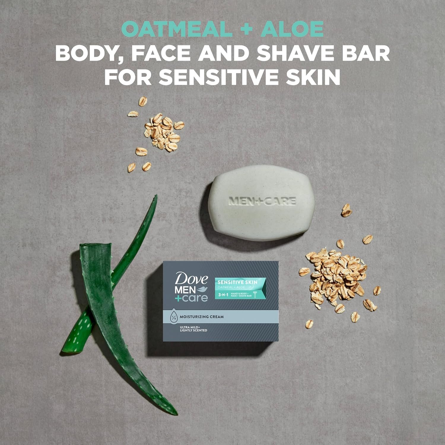 Dove Men+Care Hand & Body Face + Shave Bar Sensitive Skin 6 Count for sensitive skin 3.75 oz - Image 4