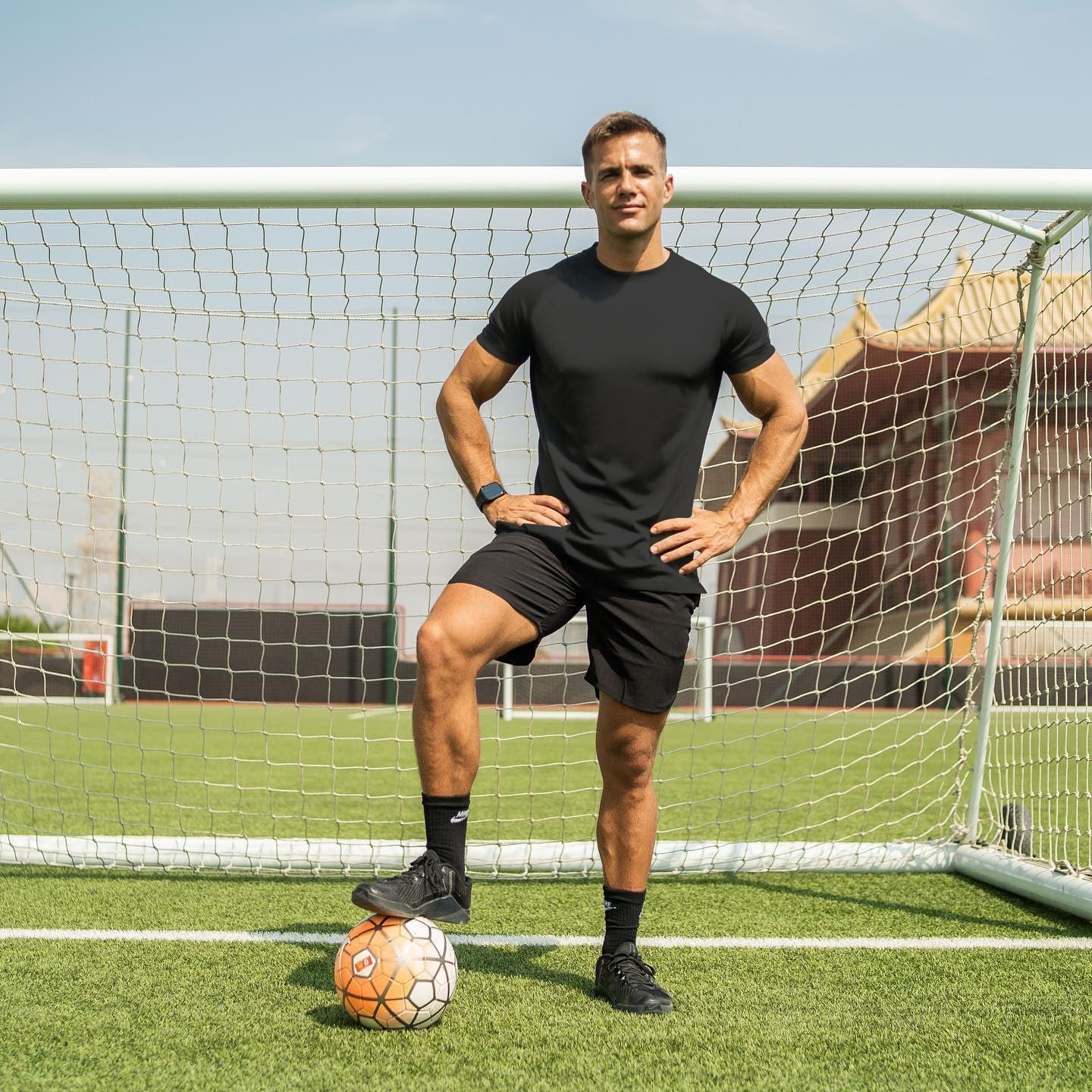 JULY'S SONG Men Compression Workout Set 5 PCS Dry Quick Shirt Pants Shorts Tights Jacket Clothes for Gym - Image 7