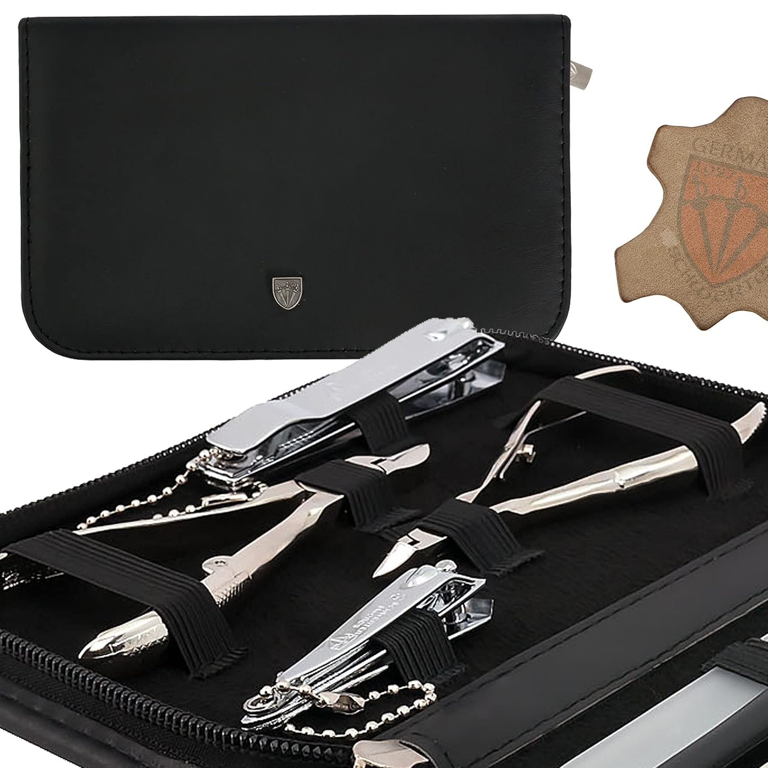 3 Swords Germany – Manicure Pedicure kit Set with Genuine Leather case - Made in Solingen/Germany - Image 5