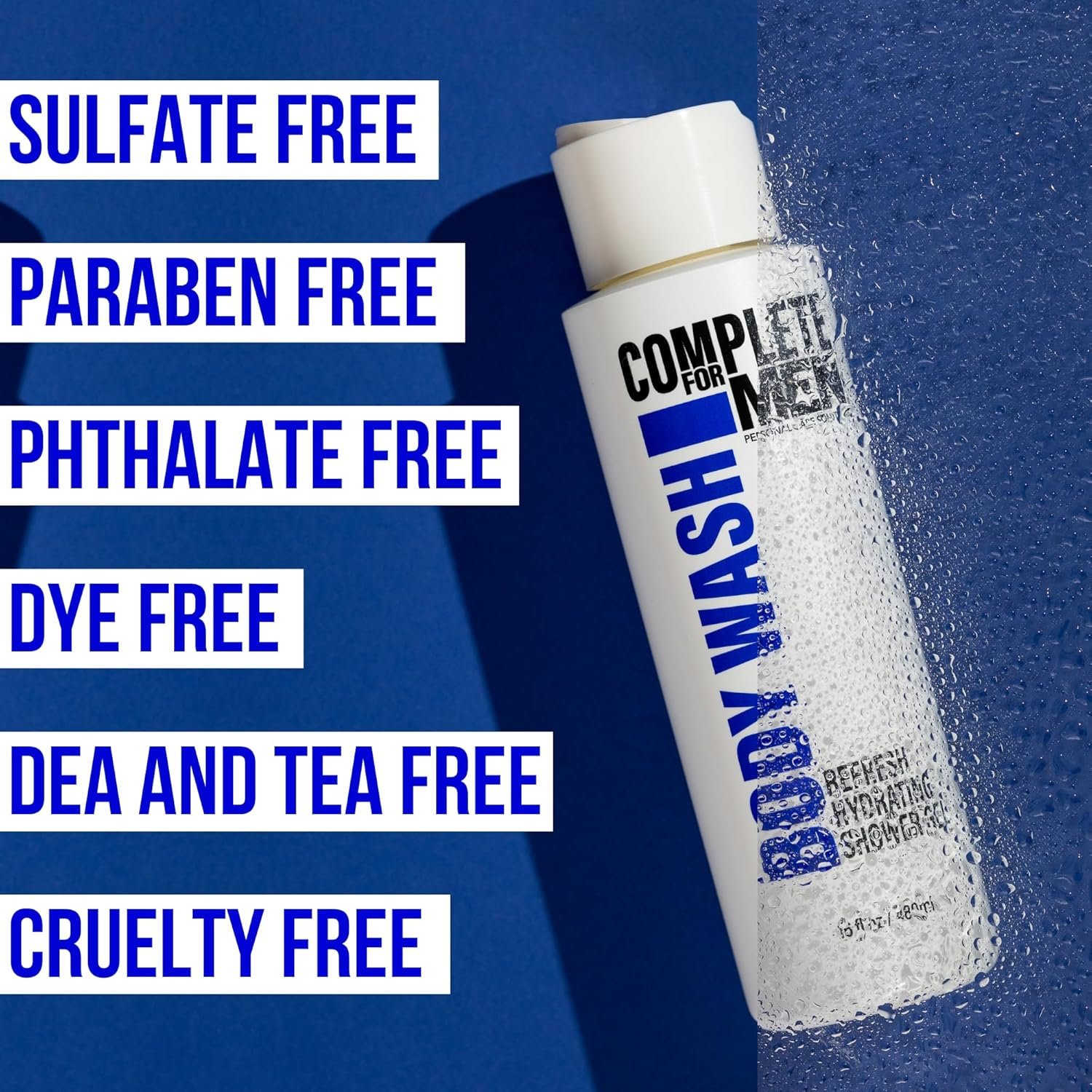 Hydrating Shower Gel for Men: Sulfate-Free Mens Body Wash, Natural Shower Gel - Moisturizing Shower Gel for All Skin Types, Soap & Body Cleansers, Bath Gel for Dry Skin - Image 7