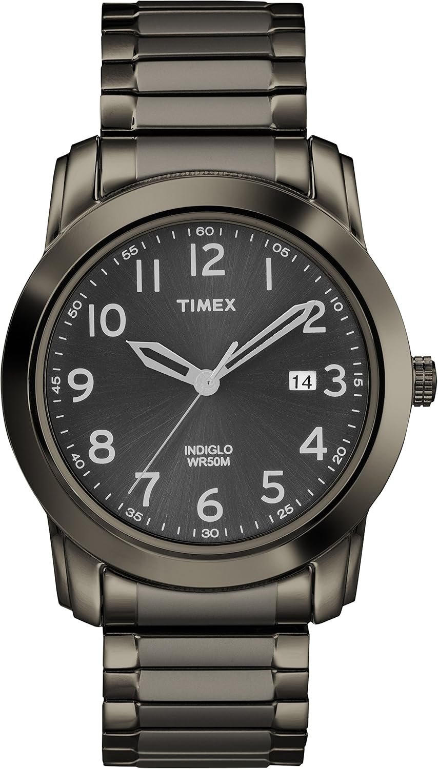 Timex Men's Highland Street Stainless Steel Expansion Band Watch - Image 2