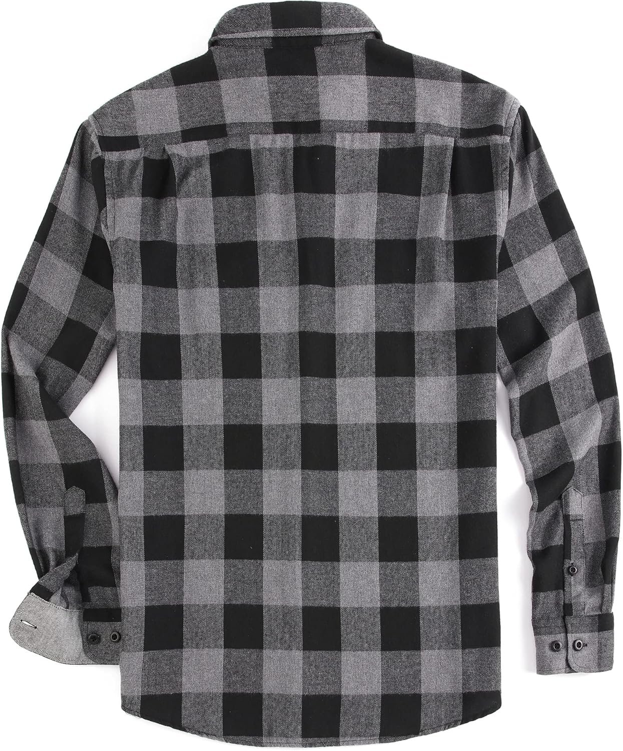 Alex Vando Mens Button Down Shirts Regular Fit Long Sleeve Casual Plaid Flannel Shirt - Image 3