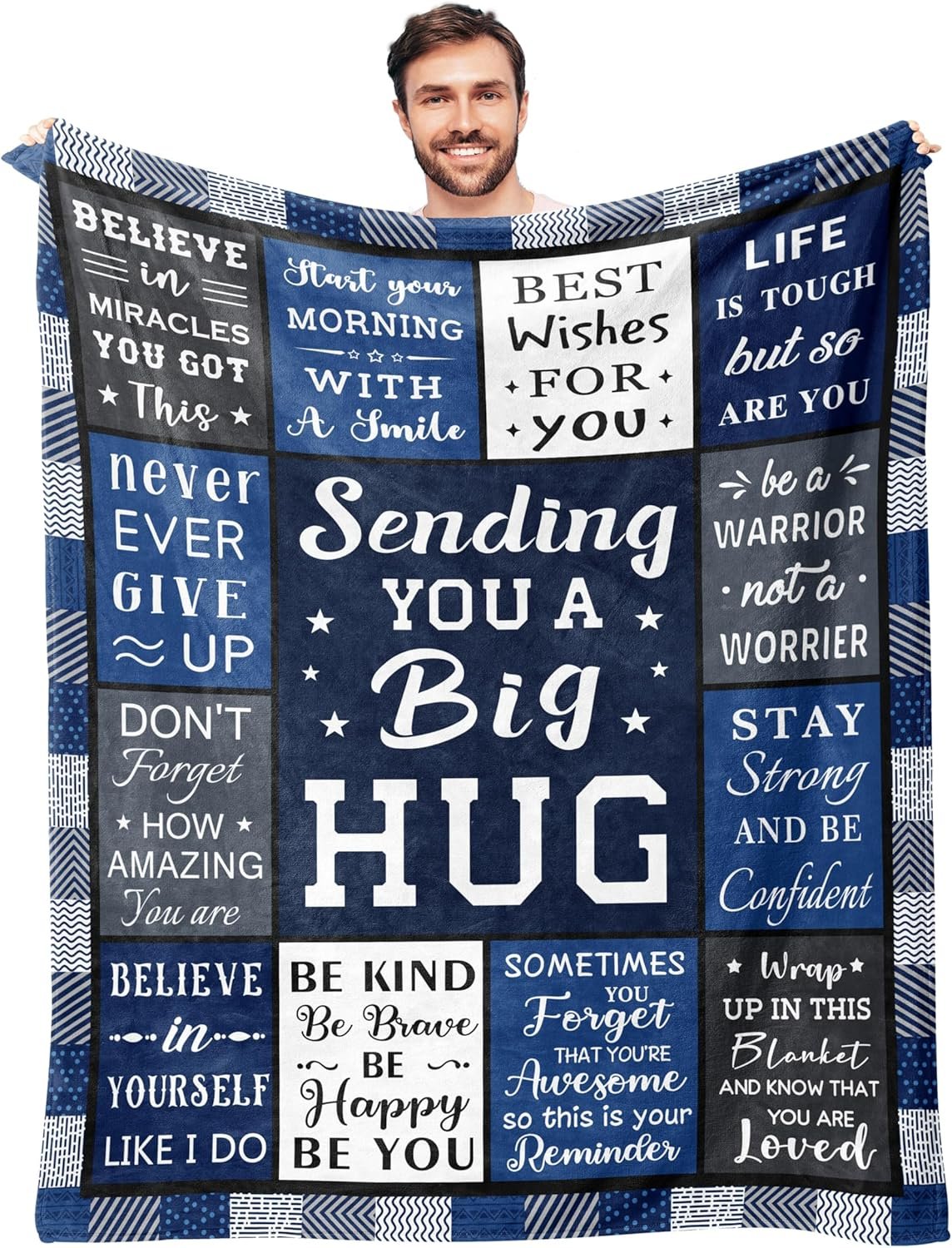 Get Well Gifts for Men After Surgery Blanket 60’’X50’’, Sympathy/Thinking of You/Inspirational/Encouragement/Feel Better/Surgery Recovery Gift for Men, Anniversary Birthday Retirement Present - Image 2