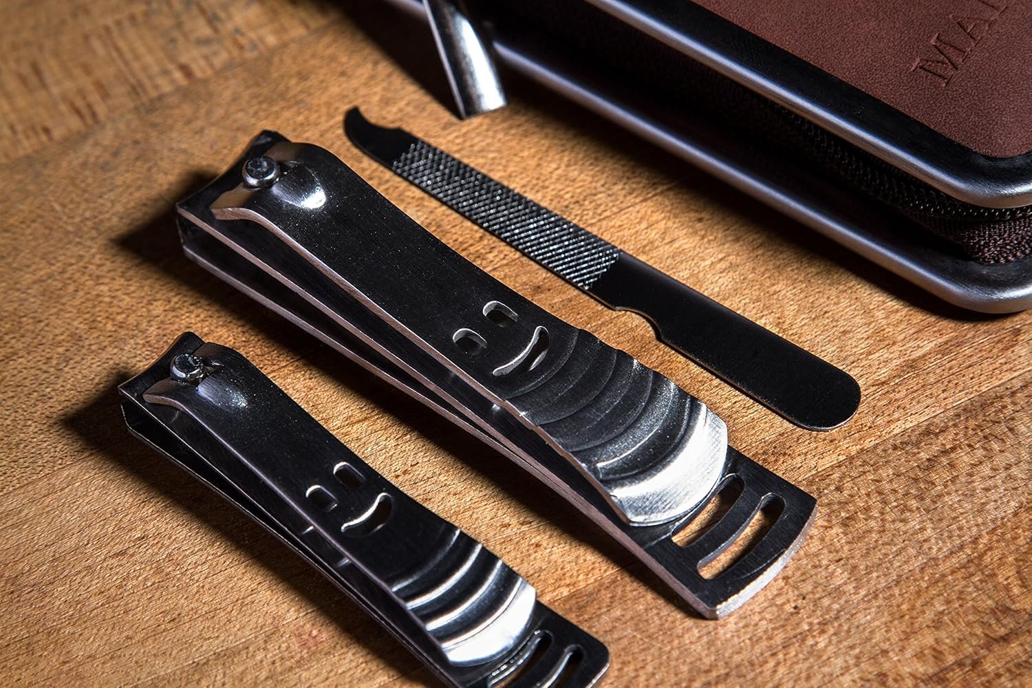 ManBasics Mens Nail Grooming Kit - Nail Clippers for Men - Stainless Steel Mens Nail Clippers Set - Christmas Stocking Stuffers for Mens - Image 4