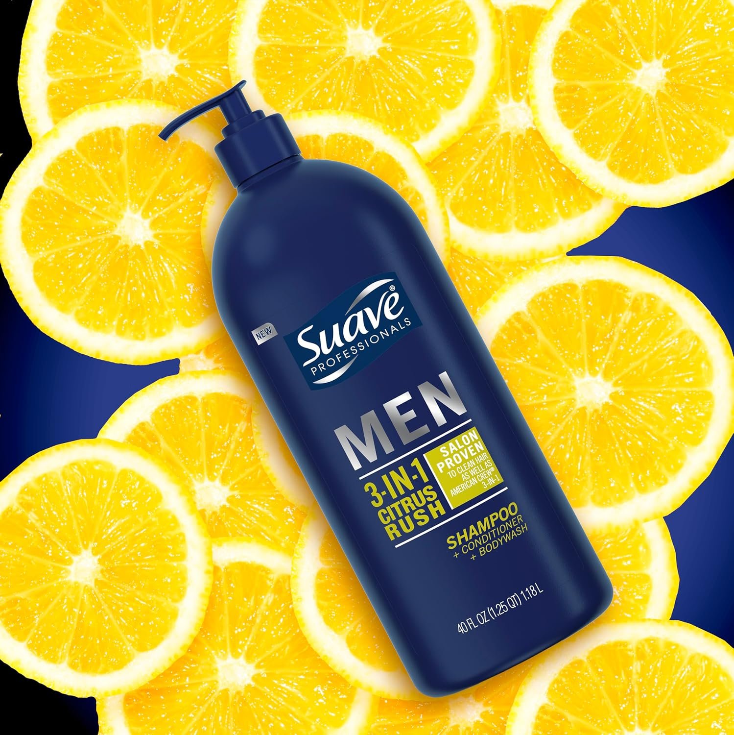 Suave Shampoo Conditioner Bodywash Men 3 in 1 Citrus & Sandal Wood to Cleanse and Nourish Hair and Skin, 40 oz Pack of 3 - Image 11