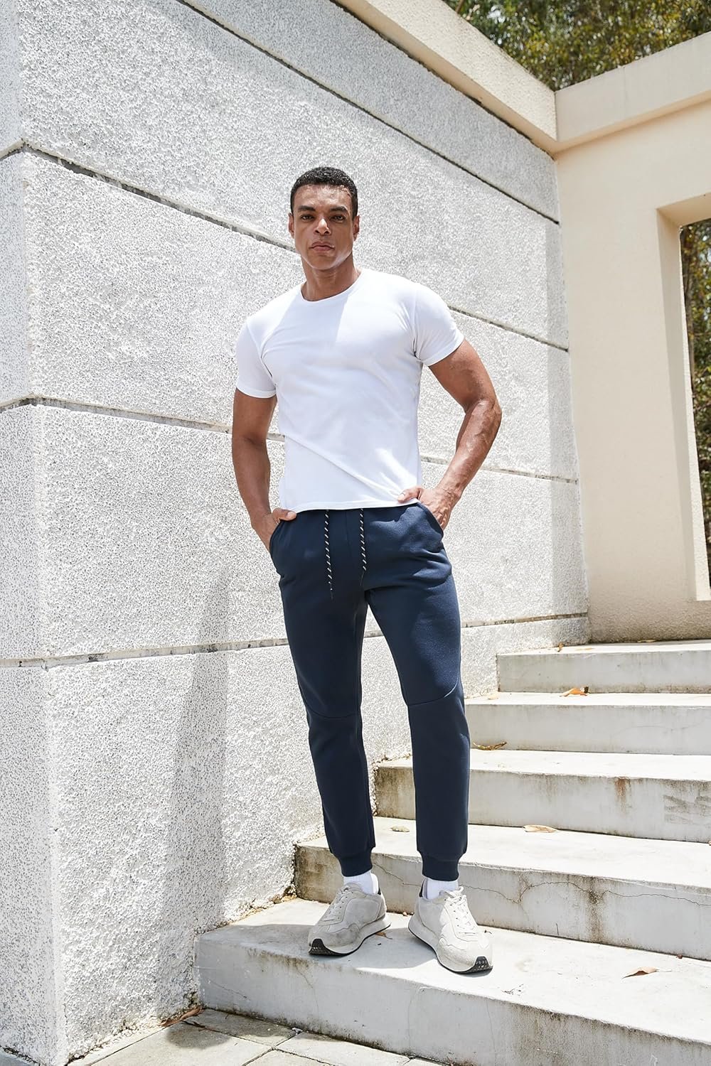 3 Pack Men's Joggers with Pockets – Fleece Mens Sweatpants with Zipper, Gym Joggers Men, Workout Sweat Pants - Image 8