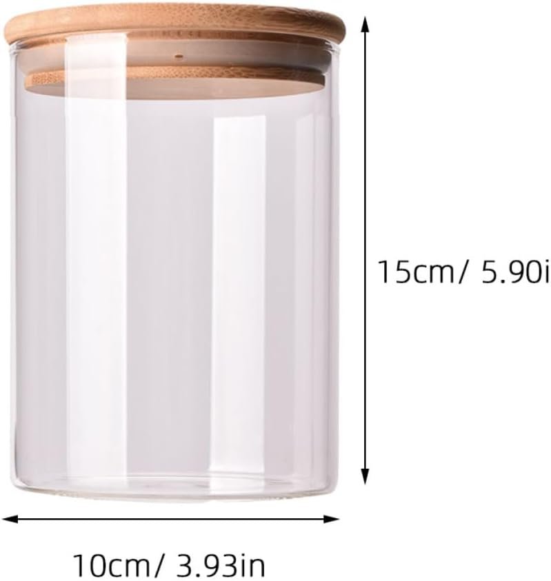 Sealed Glass Storage Jar with Lid Canister for Tea Coffee Sugar and Dry Food Storage Stylish Food Container with Airtight Seal for Freshness - Image 4