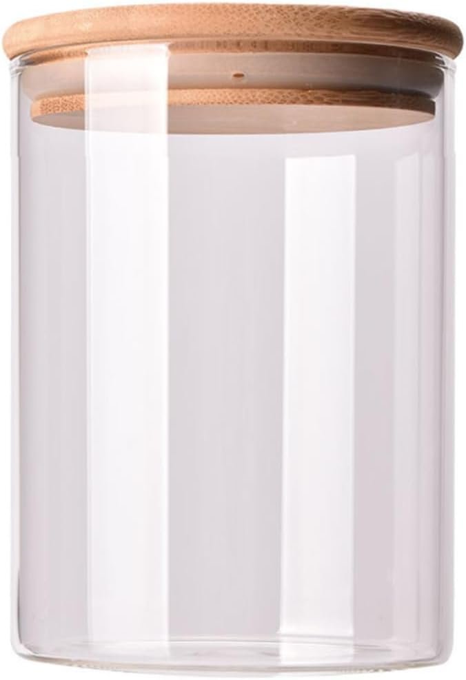 Sealed Glass Storage Jar with Lid Canister for Tea Coffee Sugar and Dry Food Storage Stylish Food Container with Airtight Seal for Freshness - Image 2