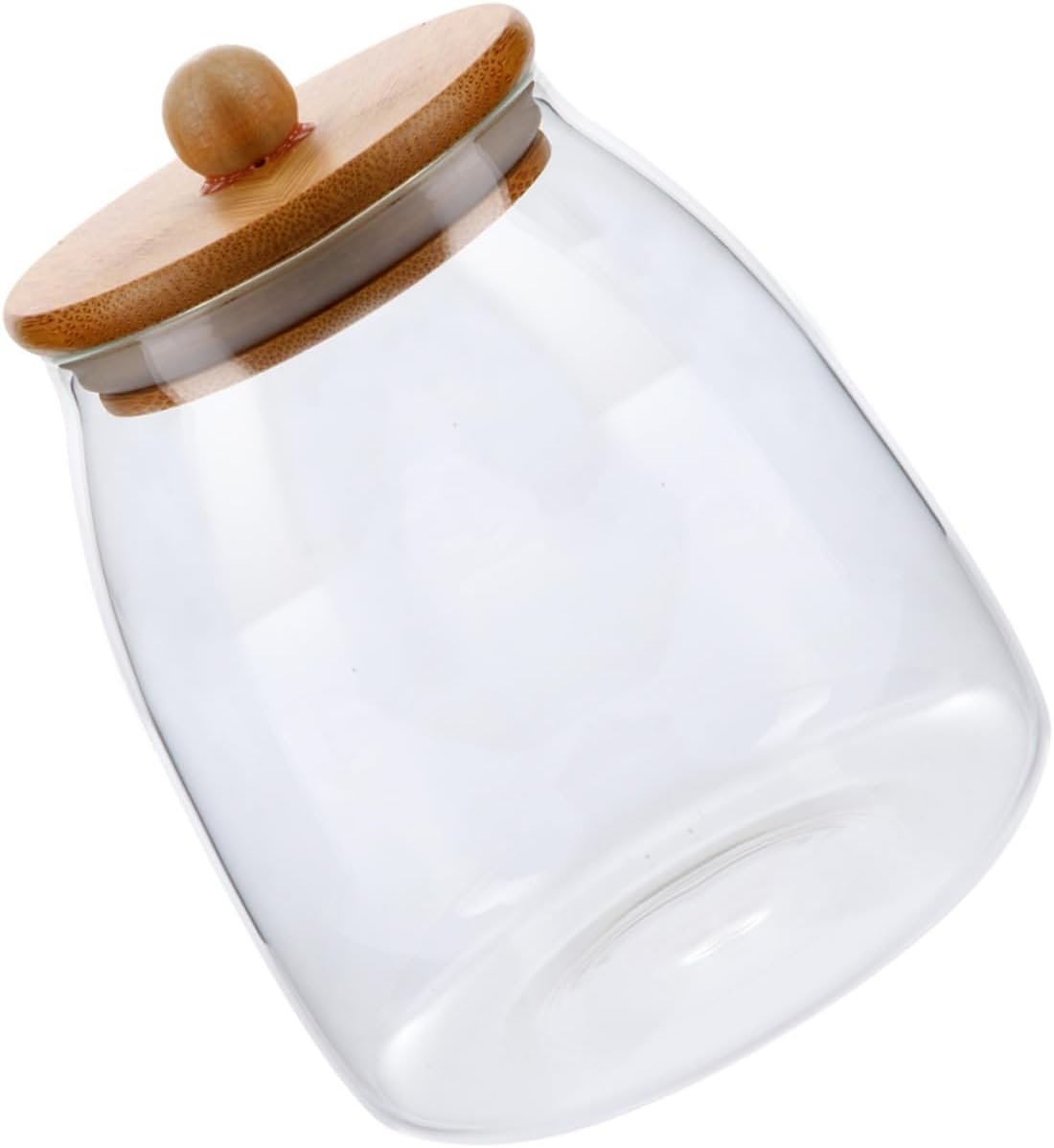 Glass Sealed Jar Mason Jars Food Storage Rice Container Seasoning Flour Oats Flour Sugar Bamboo Cover - Image 2