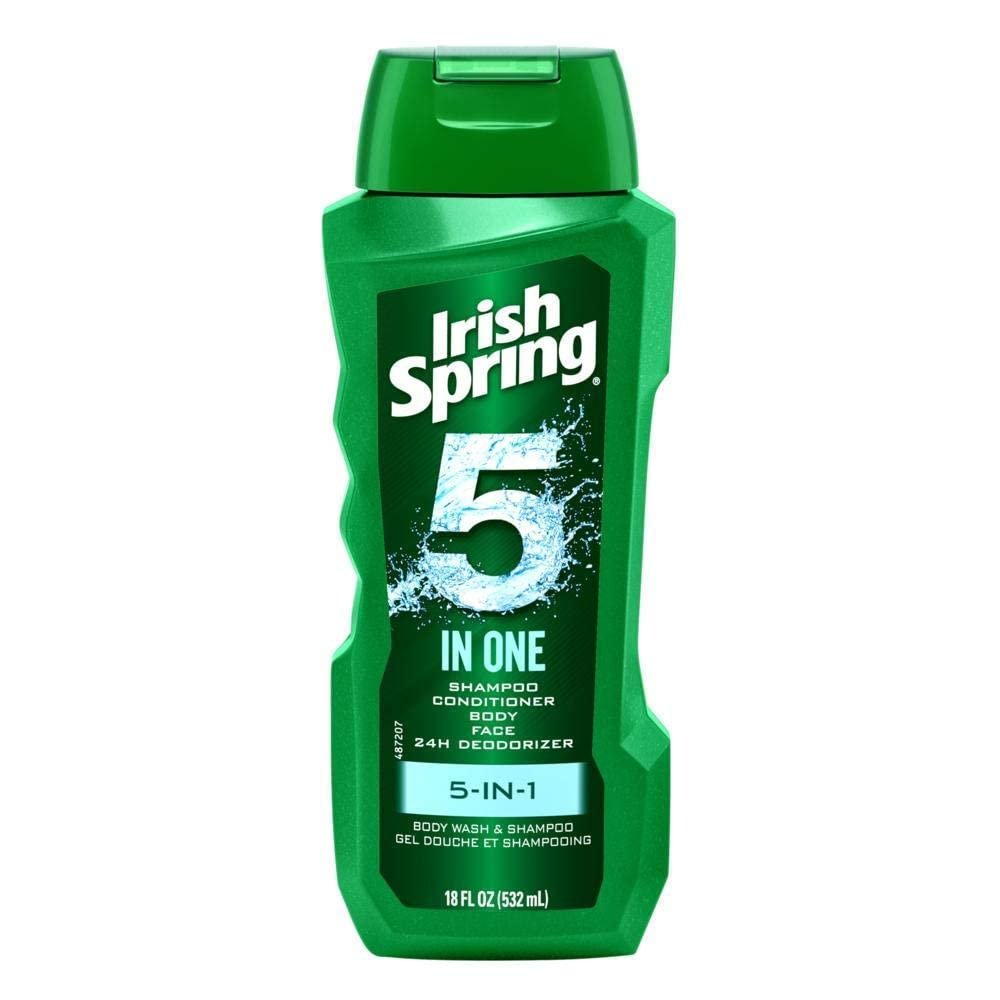 Irish-Spring 5-in-1 Shampoo, Conditioner, Body Wash, Face Wash and Deodorizer, 18 oz (Pack of 4) - Image 4