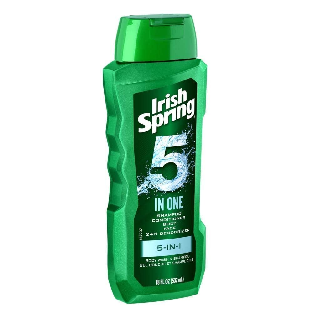 Irish-Spring 5-in-1 Shampoo, Conditioner, Body Wash, Face Wash and Deodorizer, 18 oz (Pack of 4) - Image 6