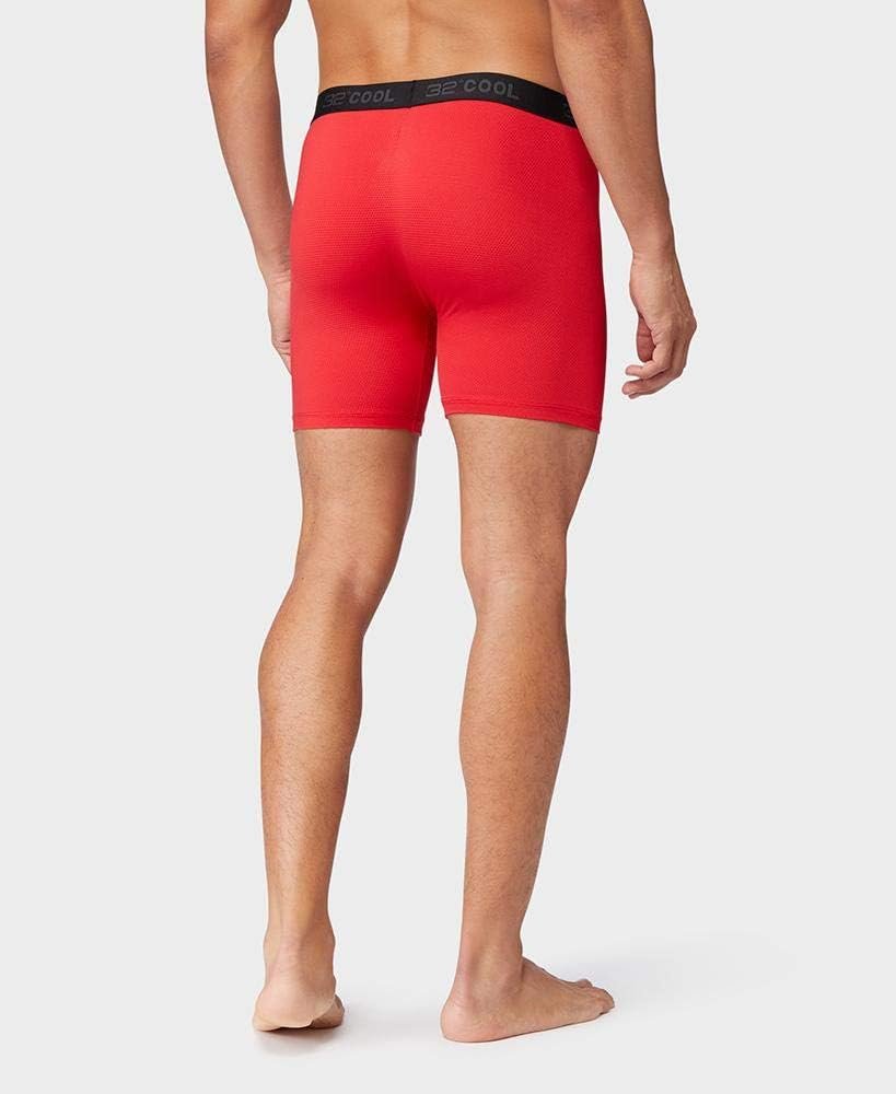 32º DEGREES Mens 4-Pack Active Mesh Quick Dry Performance Boxer Brief - Image 6