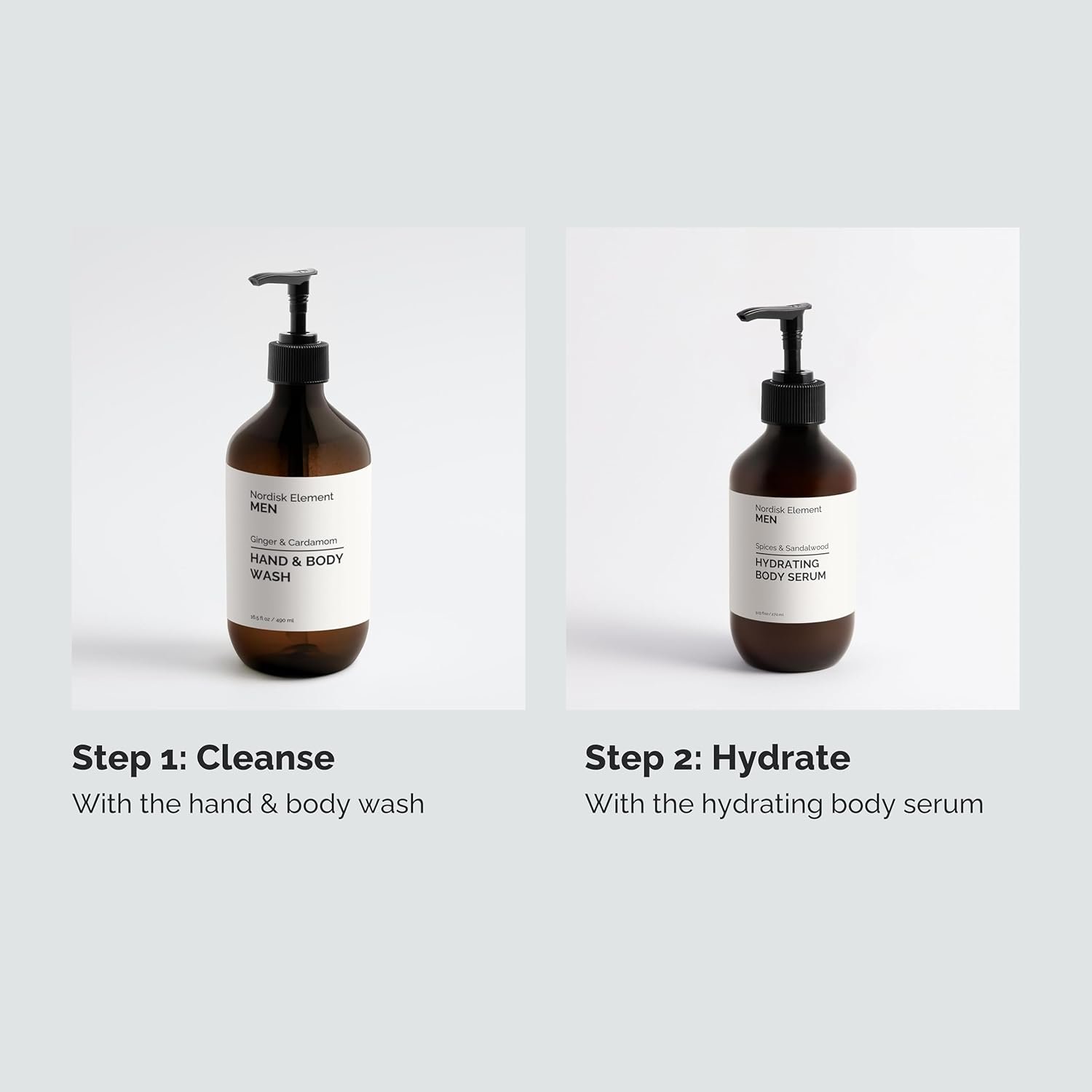 Nordisk Element Men Body Wash with Nourishing, Natural Ingredients | Gently Cleanses & Hydrates the skin | Paraben and Phthalate Free | Ginger & Cardamom |16.5 Fl Oz - Image 7