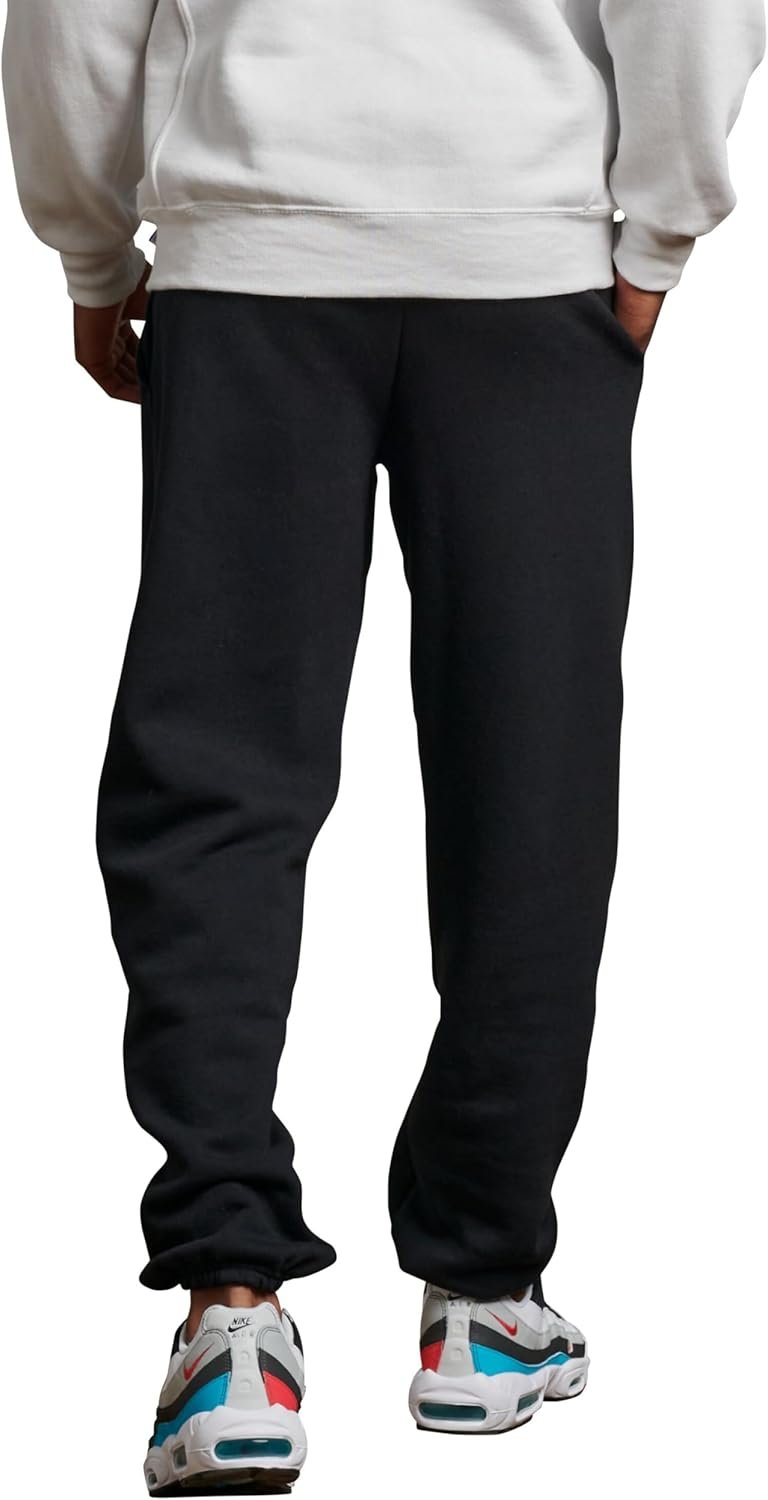 Russell Athletic Men's Dri Power Fleece Elastic Bottom Sweatpants, Relaxed Fit, Moisture Wicking, with or Without Pockets - Image 4