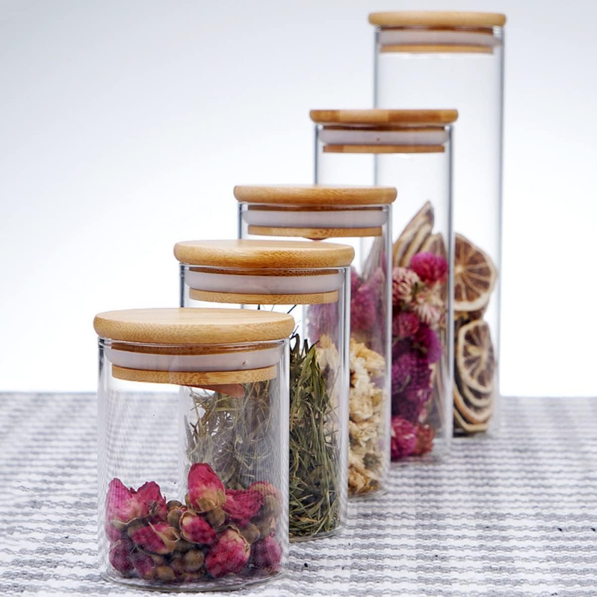 Sealed Glass Storage Jar with Lid Canister for Tea Coffee Sugar and Dry Food Storage Stylish Food Container with Airtight Seal for Freshness - Image 9