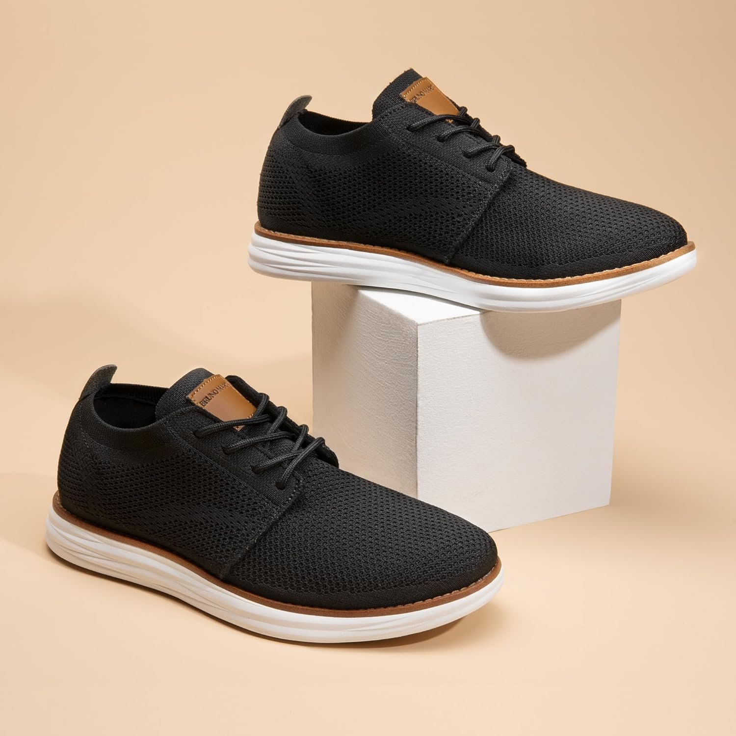 Bruno Marc Men's KnitFlex Breeze Mesh Sneakers Oxfords Lace-Up Lightweight Casual Walking Shoes - Image 7