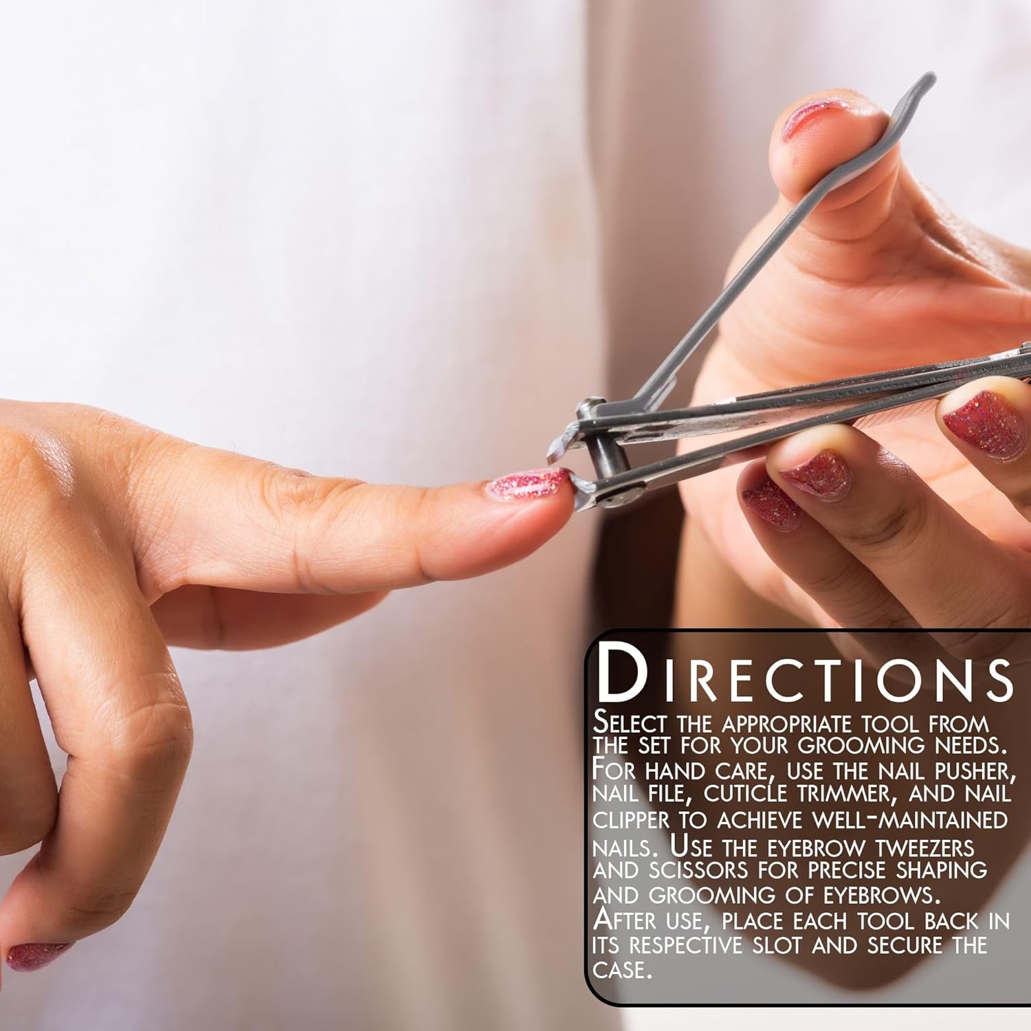 L3 - Level 3 Nail Manicure Set 7 Pcs - Multi Functional Nail Kit in a Carrying Case - Image 4