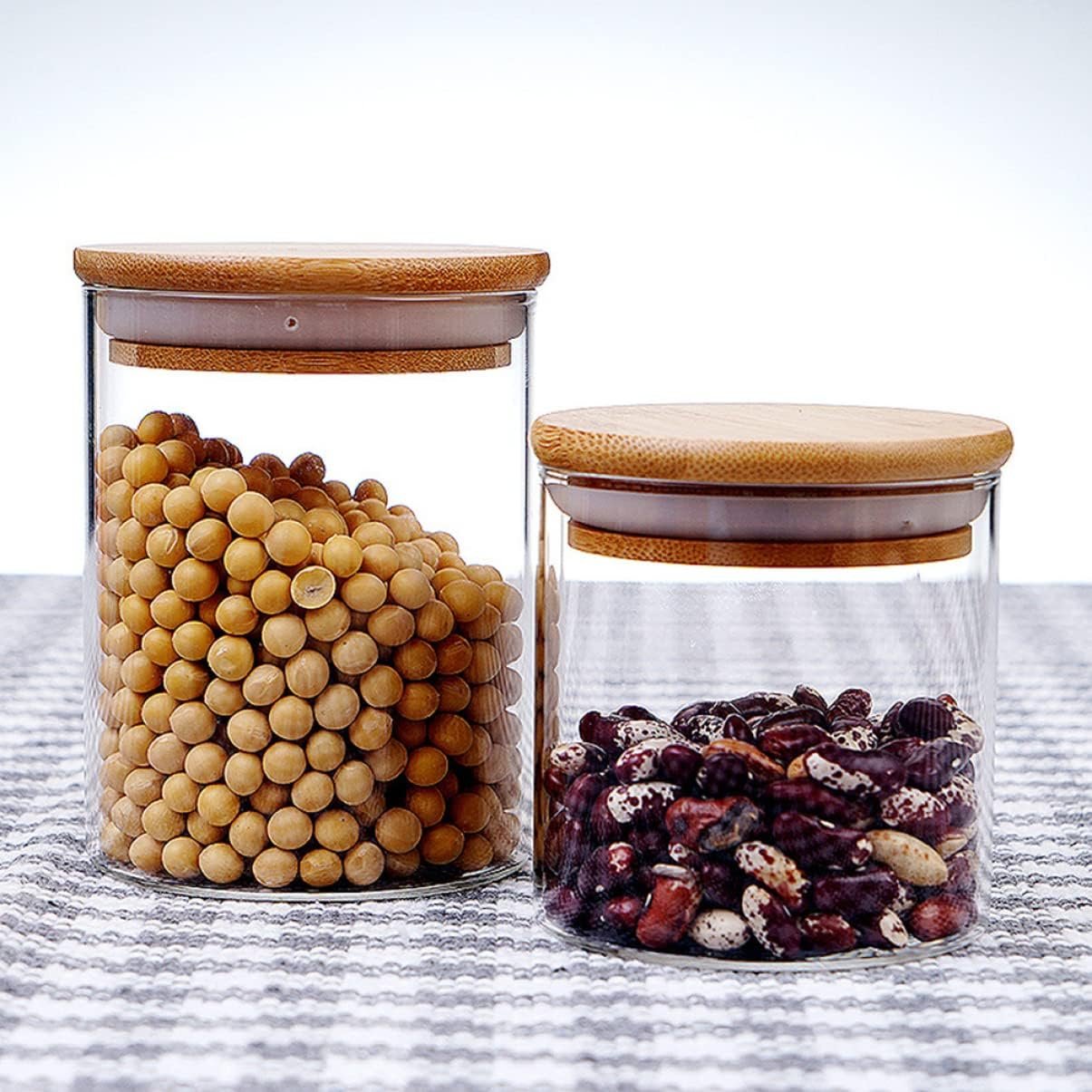 Sealed Glass Storage Jar with Lid Canister for Tea Coffee Sugar and Dry Food Storage Stylish Food Container with Airtight Seal for Freshness - Image 7