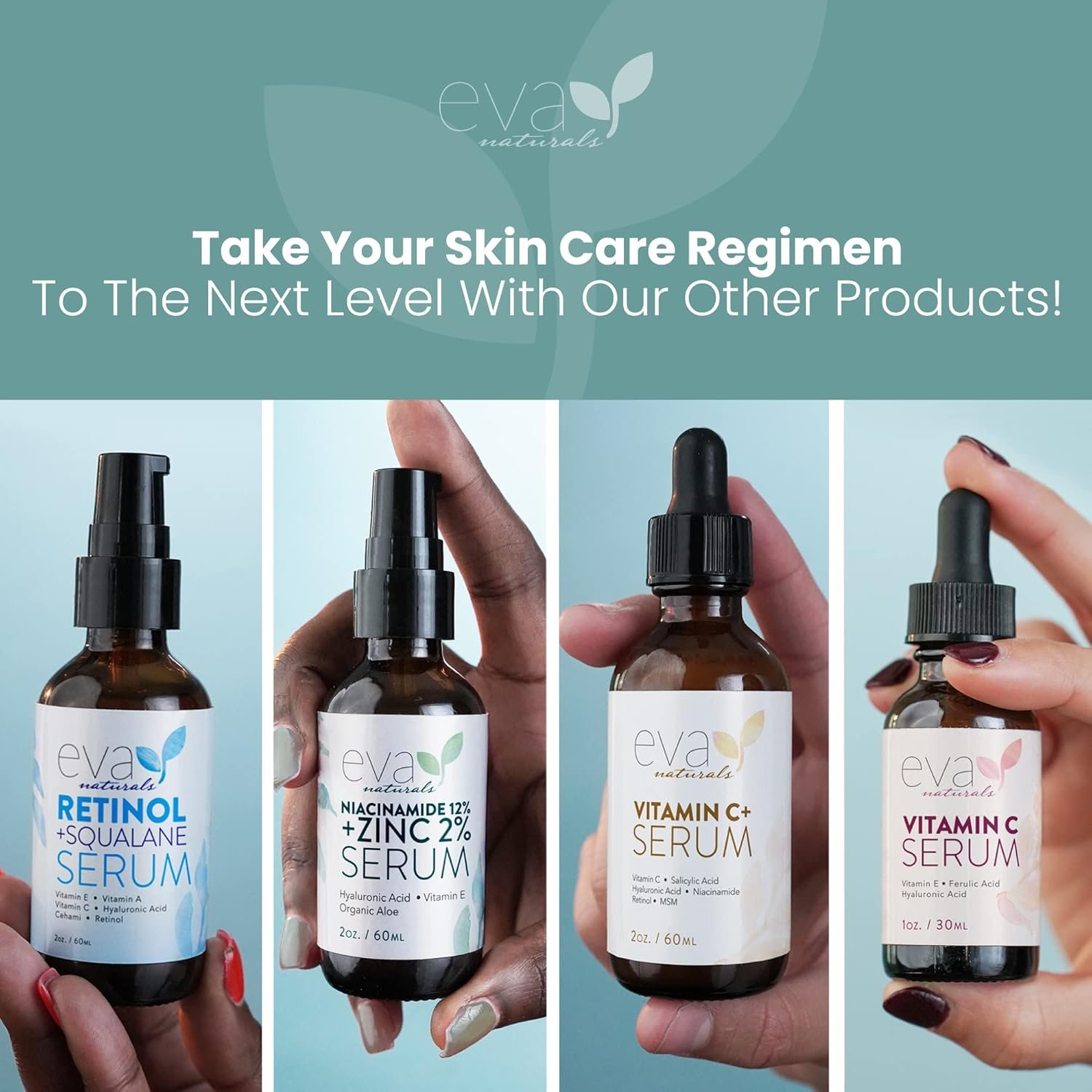 Eva Naturals Hydrating Face Cream with Hyaluronic Acid - Anti-Aging, Wrinkle Face Moisturizer for Women and Men, With Aloe Vera & Retinol For Face - Firming Day & Night Cream (1.7 Fl Oz) - Image 10