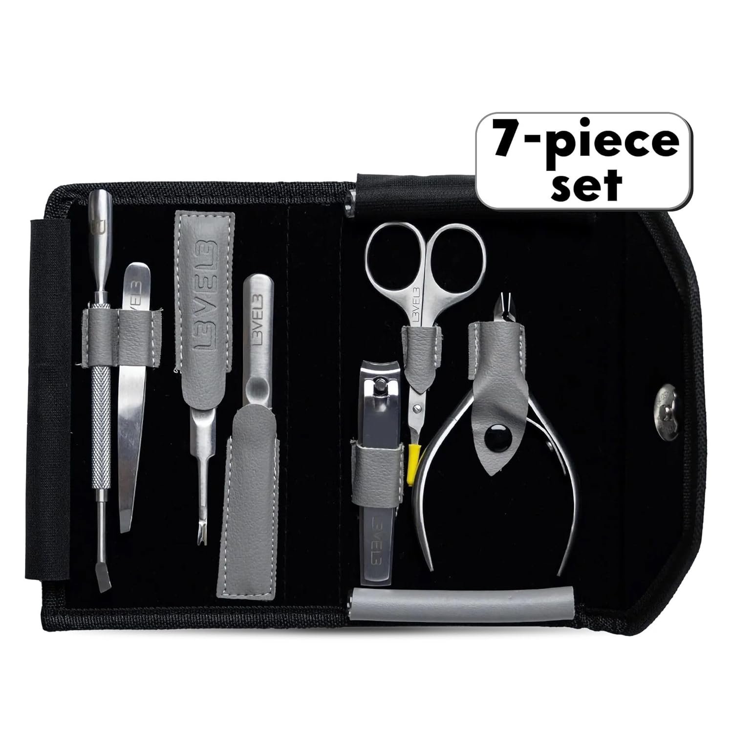 L3 - Level 3 Nail Manicure Set 7 Pcs - Multi Functional Nail Kit in a Carrying Case - Image 7