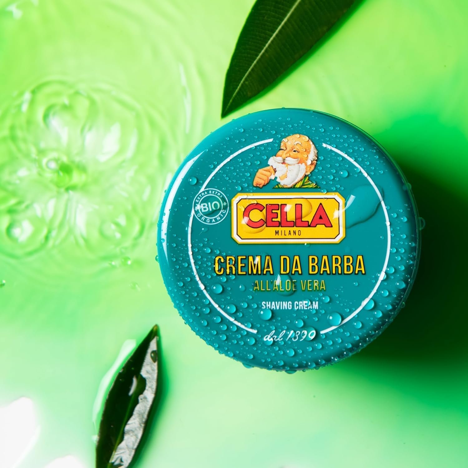 Cella Milano Aloe Vera Shaving Cream Soap, 150 g – Dense, Luxurious Lather with Razor-Glide Protection, Made in Italy Since 1899” - Image 4
