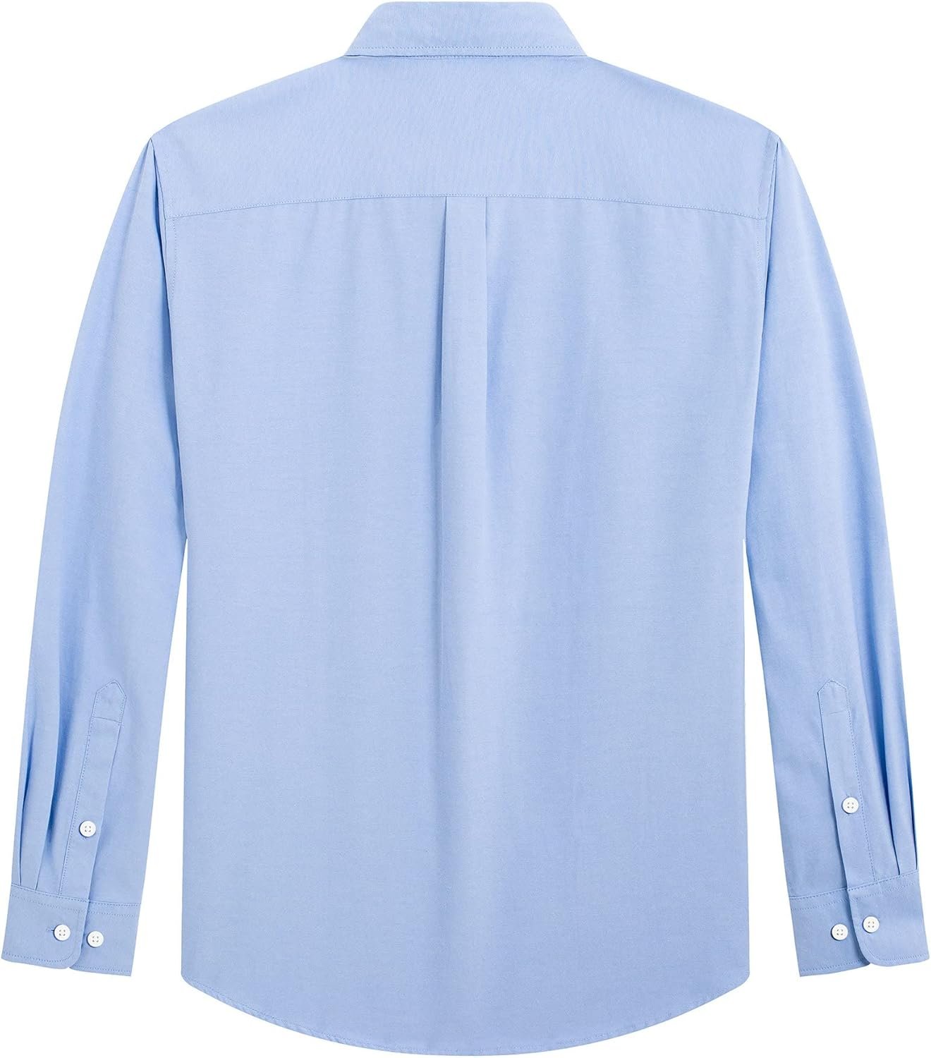 J.VER Men's Oxford Shirt Solid Casual Button Down Collar Shirts Long Sleeve Dress Shirts with Pocket - Image 4