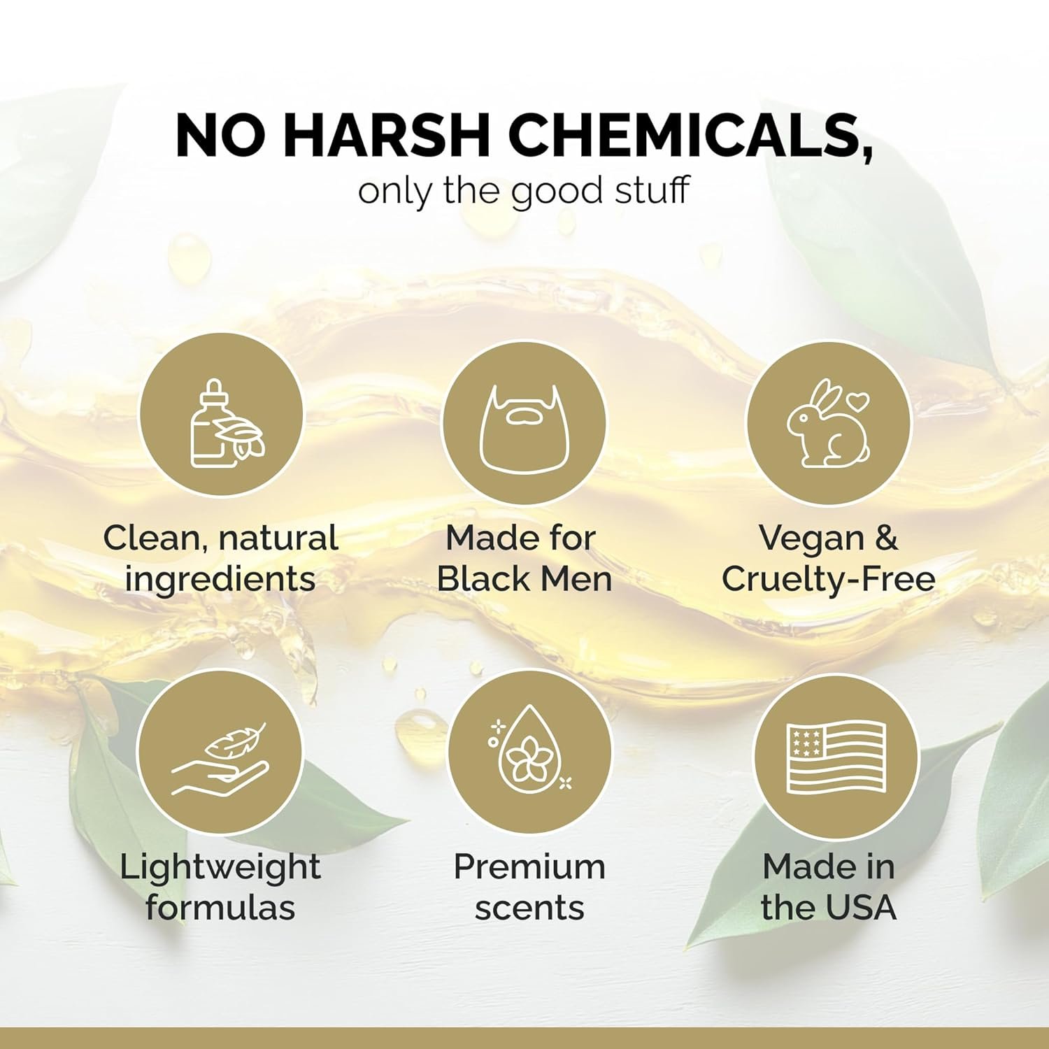 Golden Grooming Beard Oil & Balm Bundle for Men | Natural Growth Kit with Shea Butter | 2-Sets of 2oz Balm & 1oz Oil | Fresh Scent - Image 5