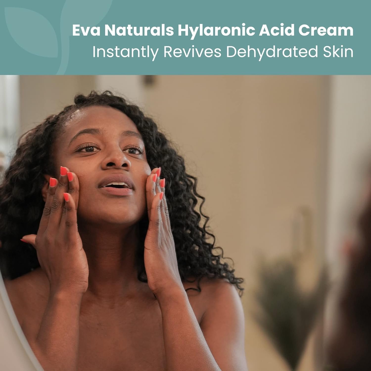 Eva Naturals Hydrating Face Cream with Hyaluronic Acid - Anti-Aging, Wrinkle Face Moisturizer for Women and Men, With Aloe Vera & Retinol For Face - Firming Day & Night Cream (1.7 Fl Oz) - Image 8