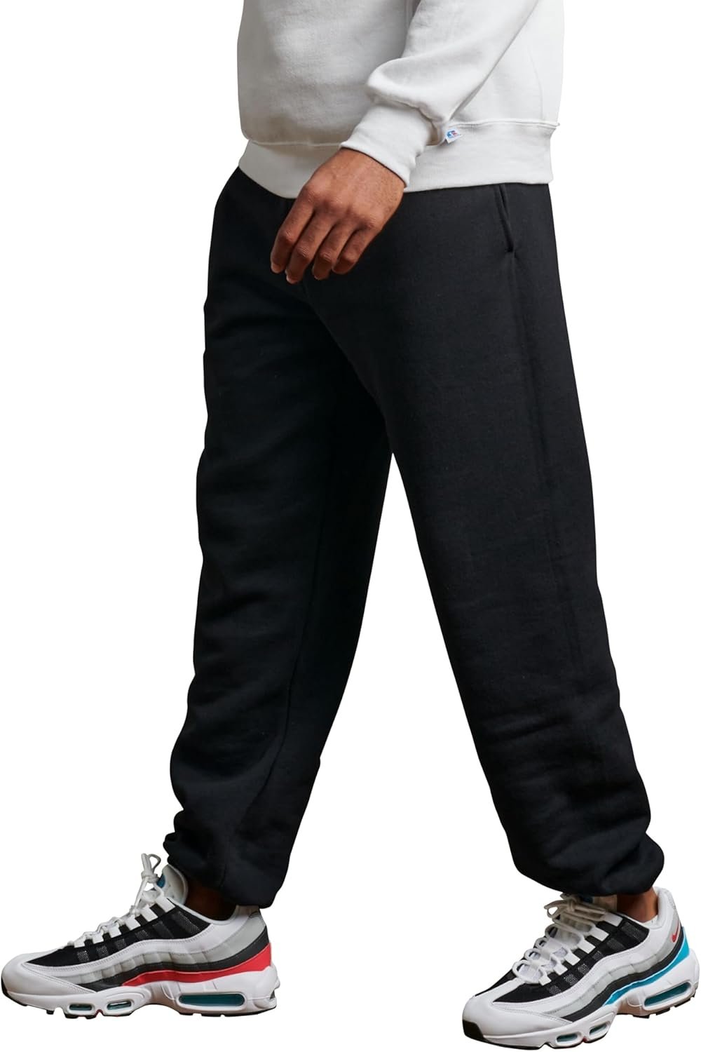 Russell Athletic Men's Dri Power Fleece Elastic Bottom Sweatpants, Relaxed Fit, Moisture Wicking, with or Without Pockets - Image 3