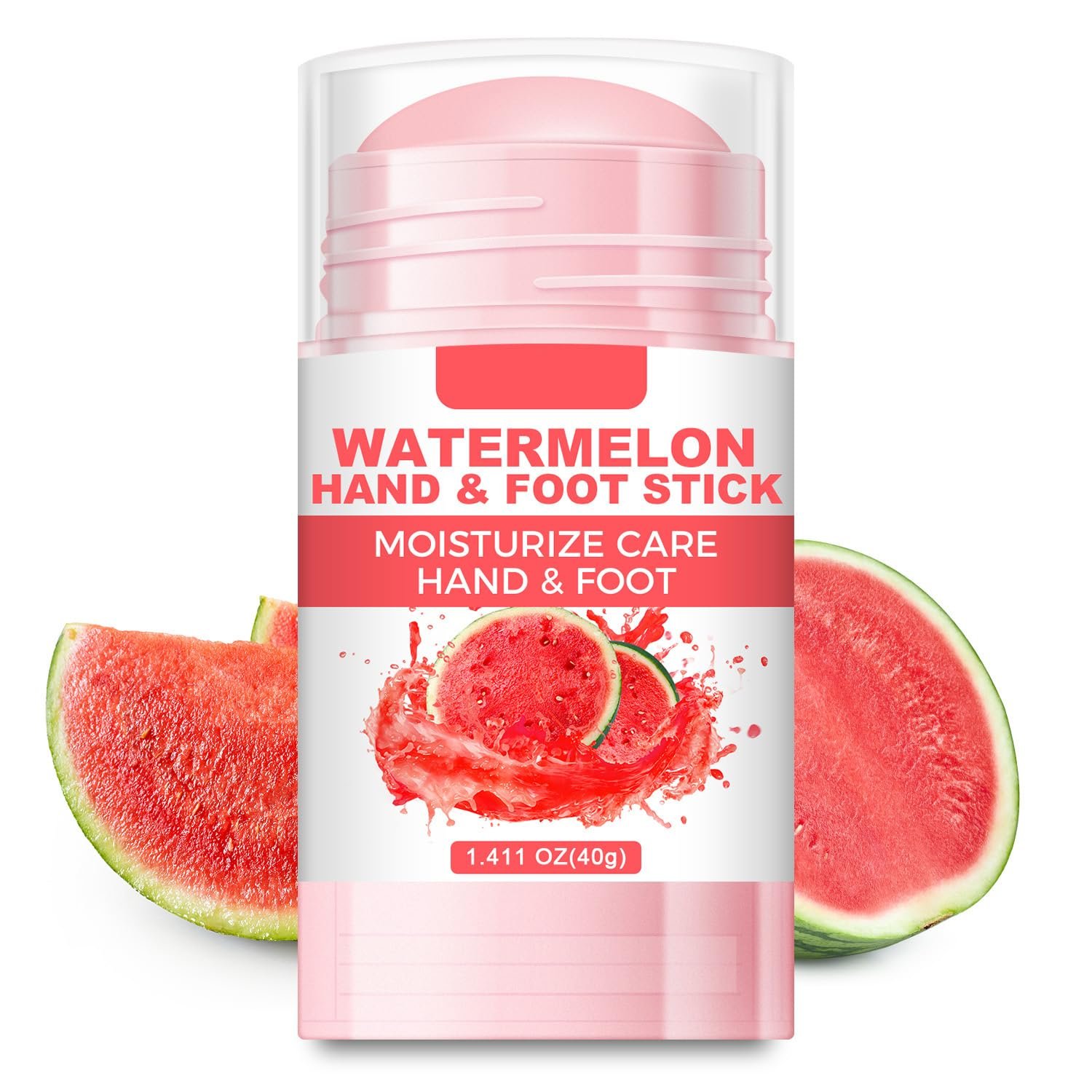 60% Urea Cream Foot Hand Cream Stick for Cracked Hands Elbows Feet Knees, Balm for Dry & Dead Skin, Hydrates & Nourish Foot Care for Women & Men, Watermelon Scent, 1.41 oz - Image 2