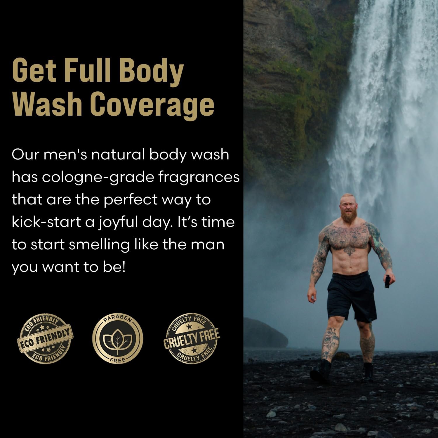 The Beard Struggle Men's Body Wash Surtr's Fury - Platinum Collection - Skin Cleaning Agent - Natural Body Wash - Shower Gel Liquid Soap - 240 mL / 8 US. fl. oz. - Image 6