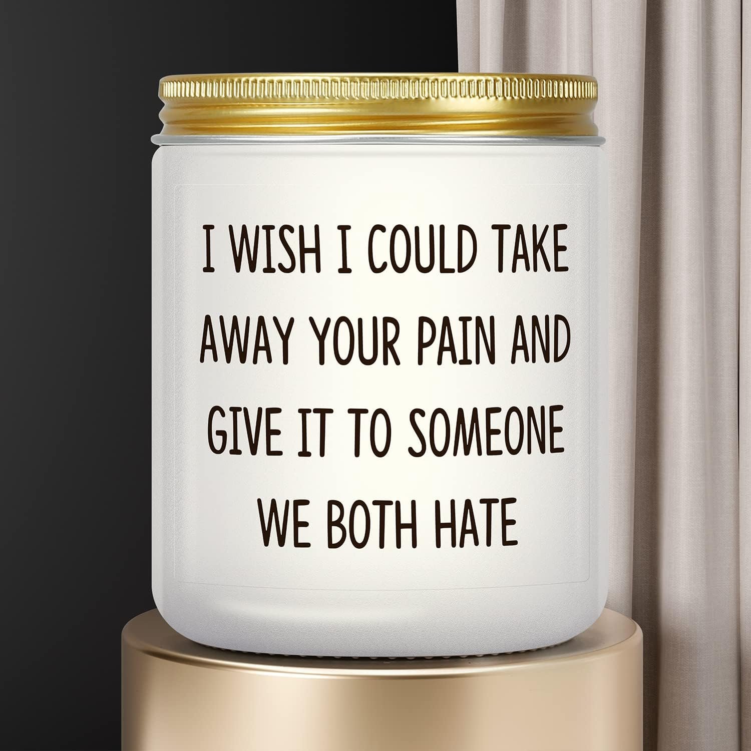 Get Well Soon Gifts for Women Men, Funny Present for Her Him After Surgery, Feel Better Gift for Mom Sick Friends, Grieving, Divorce, Sorry for Your Loss, Take Your Pain Candle - Image 6