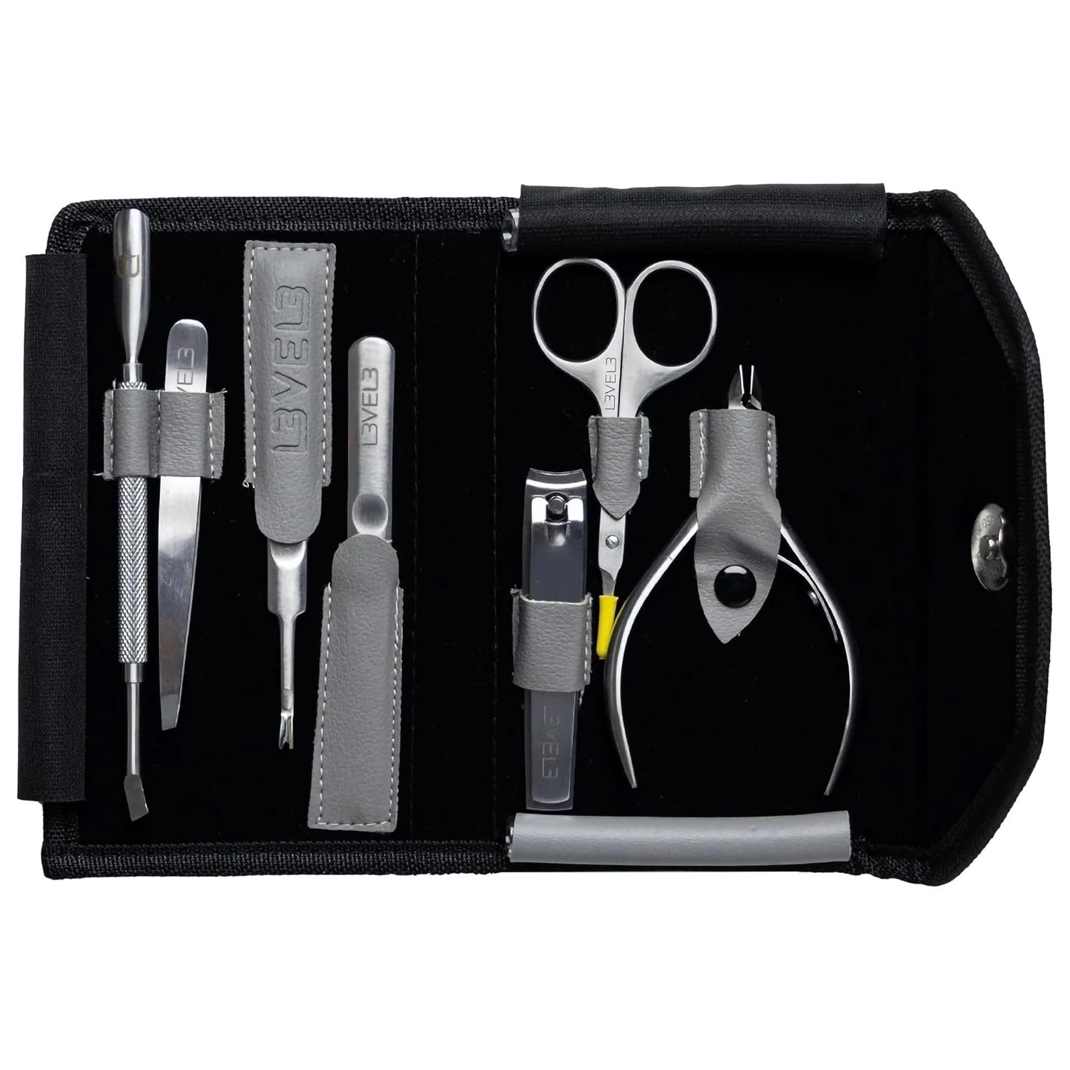 L3 - Level 3 Nail Manicure Set 7 Pcs - Multi Functional Nail Kit in a Carrying Case - Image 2
