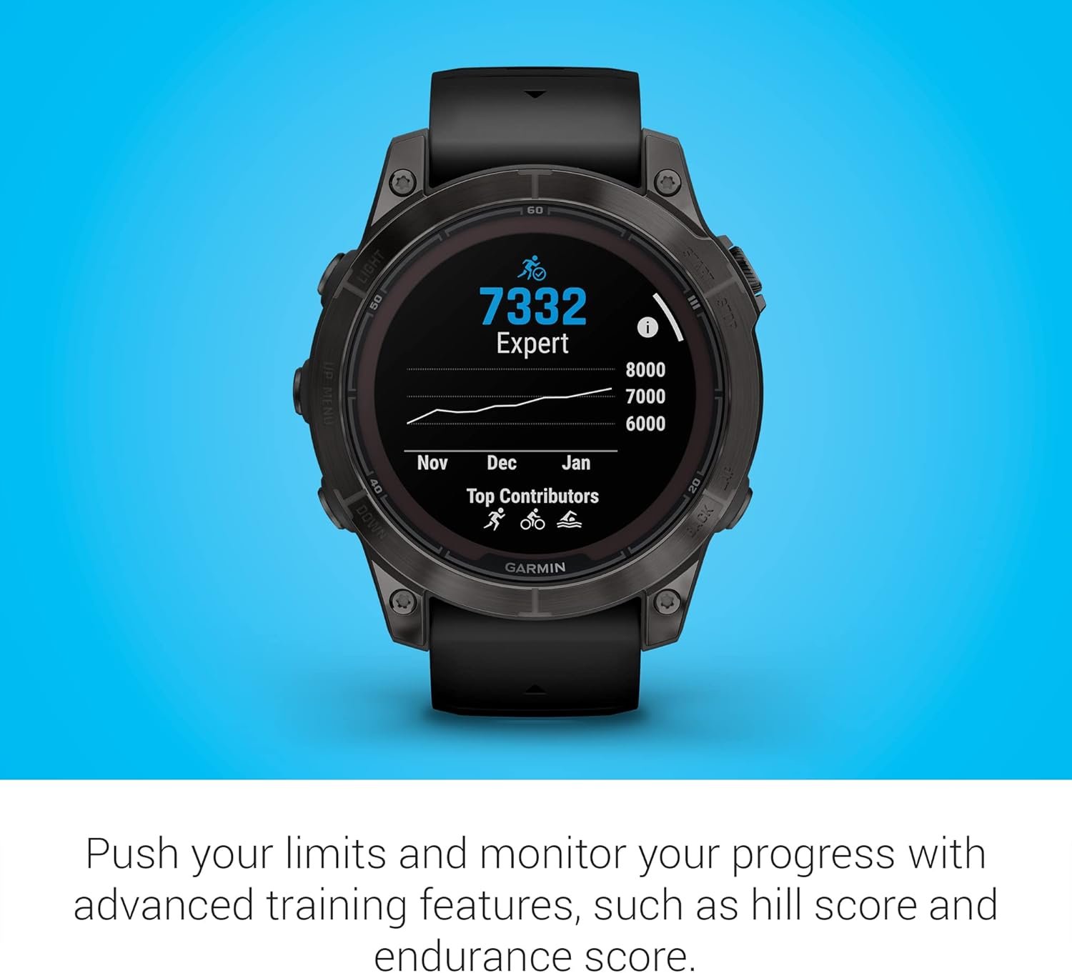 Garmin fēnix 7 Pro Sapphire Solar, Multisport GPS Smartwatch, Built-in Flashlight, Solar Charging Capability, Black - Image 8