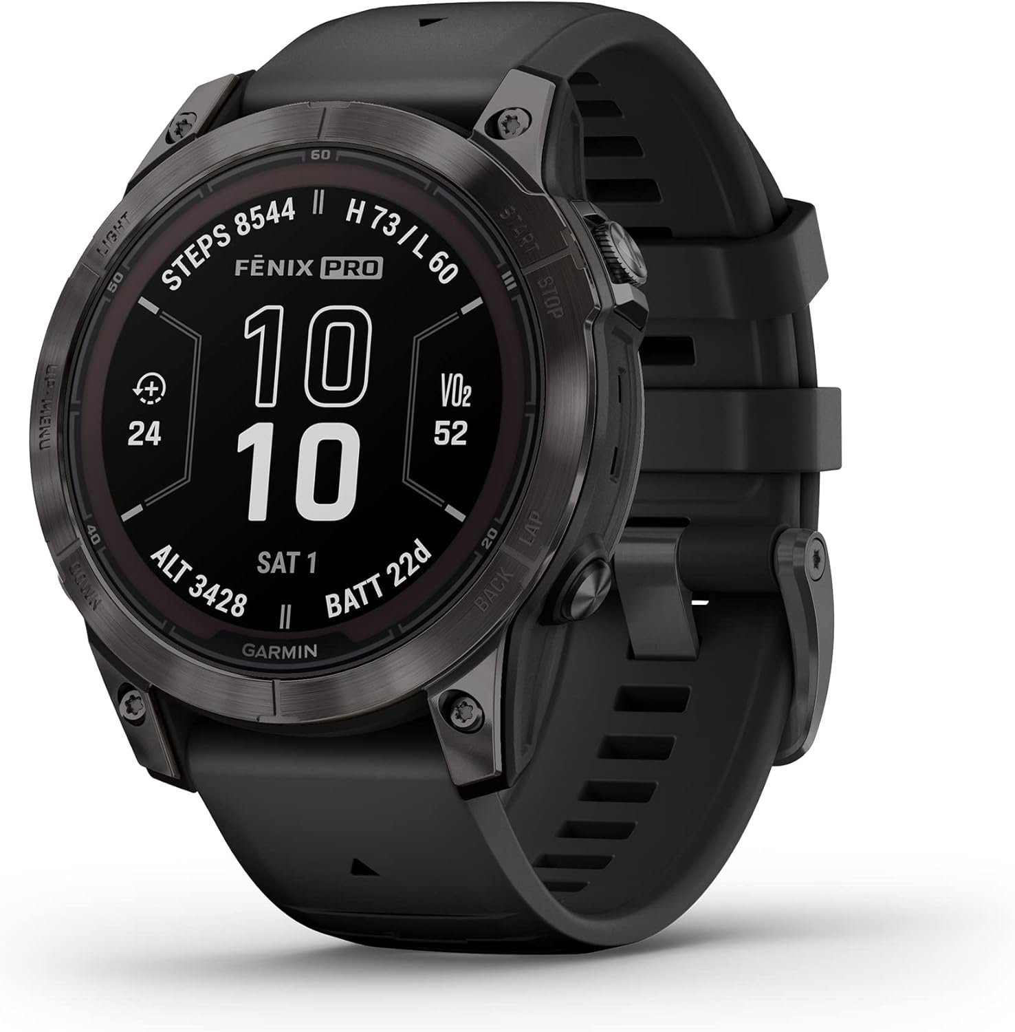 Garmin fēnix 7 Pro Sapphire Solar, Multisport GPS Smartwatch, Built-in Flashlight, Solar Charging Capability, Black - Image 2