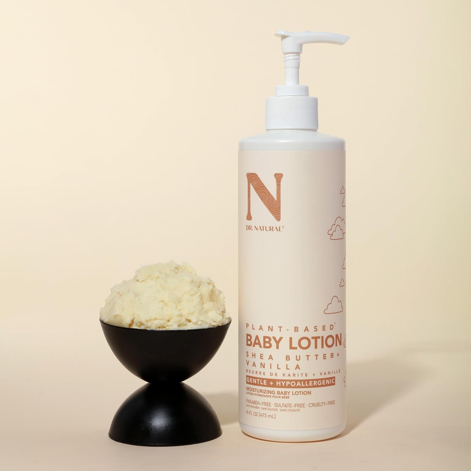 Dr. Natural Moisturizing Baby Lotion - Shea Butter Baby Lotion for Newborn and Kids - Sensitive Skin Body Lotion - Shea Butter and Vanilla - 16 oz - Image 9