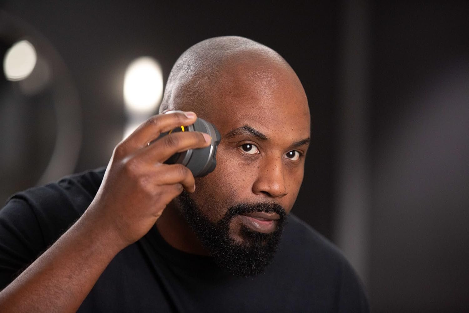 Microtouch Titanium Electric Head Shaver - Rechargeable Head and Face Shaver for Men, Cordless Razor, Hypoallergenic Wet/Dry Shaving, Precision Head Trimmer, Lithium Power, Battery Powered - Image 8